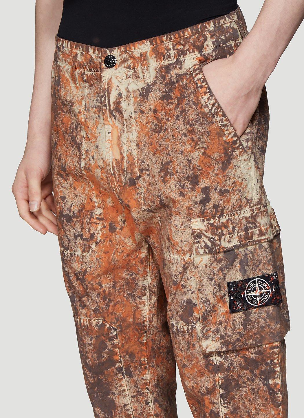 Stone Island Paintball Camo Cargo Trousers in Brown for Men | Lyst