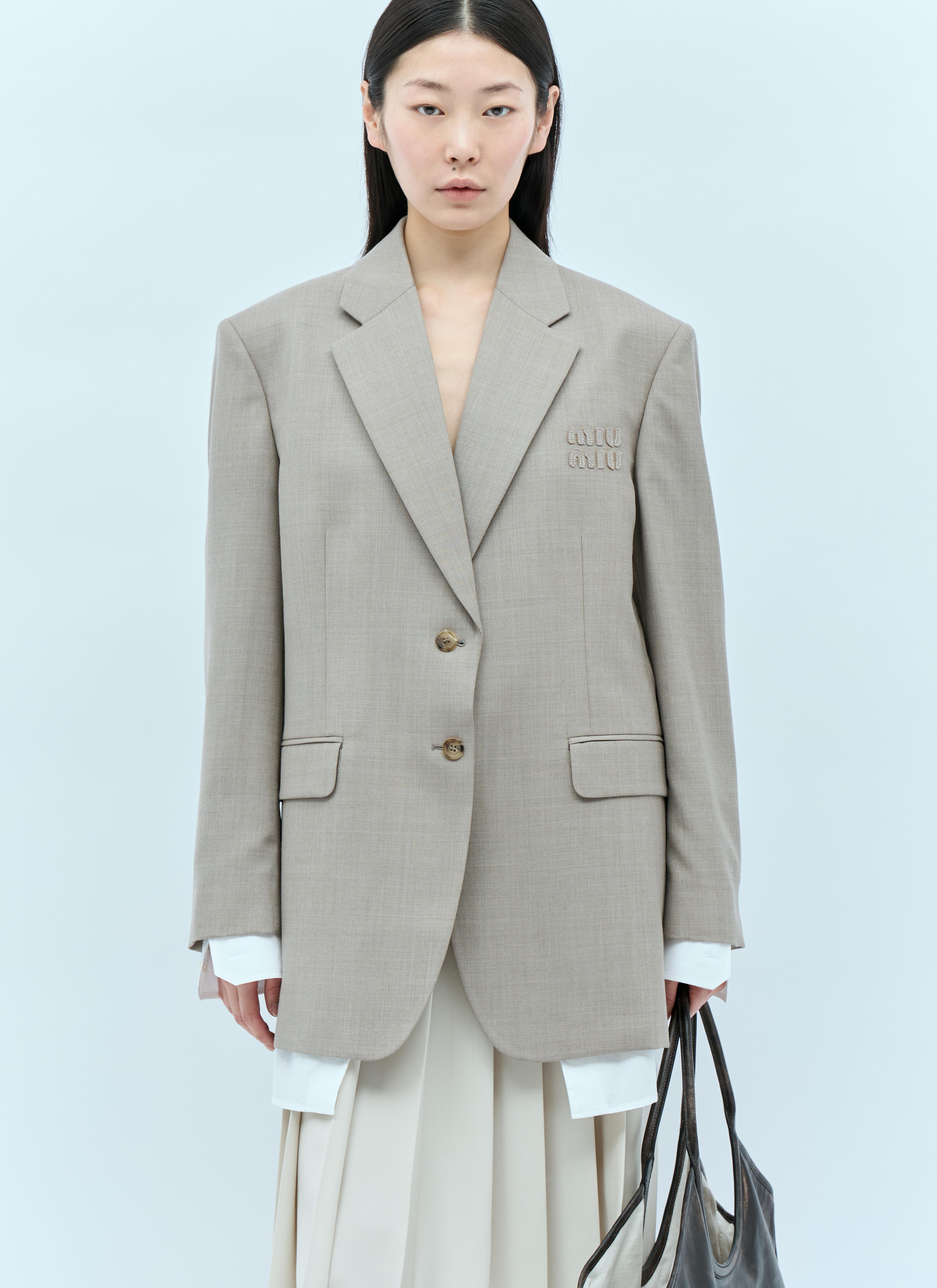 miu-miu-Beige-Single-breasted-