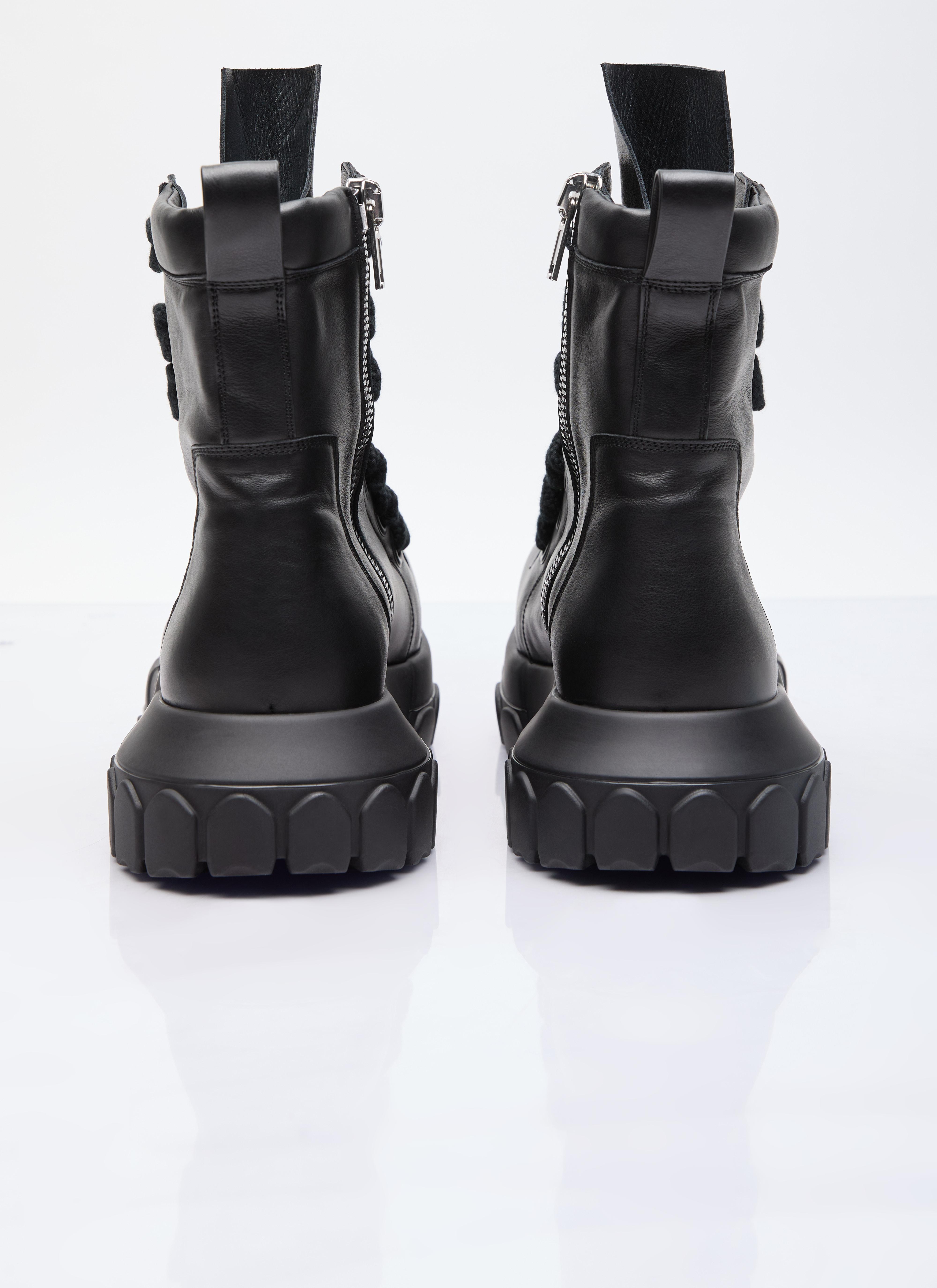 Rick Owens Men Jumbo Lace Laced Up Bozo Tractor Boots in Rick Owens Men Jumbo Lace Laced Up Bozo Tractor Boots in