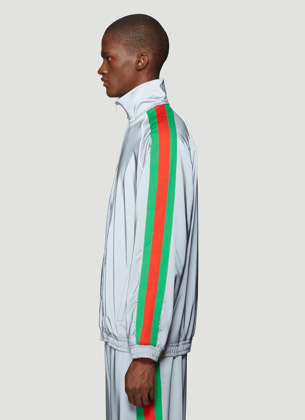 Gucci Synthetic Reflective Track Jacket 