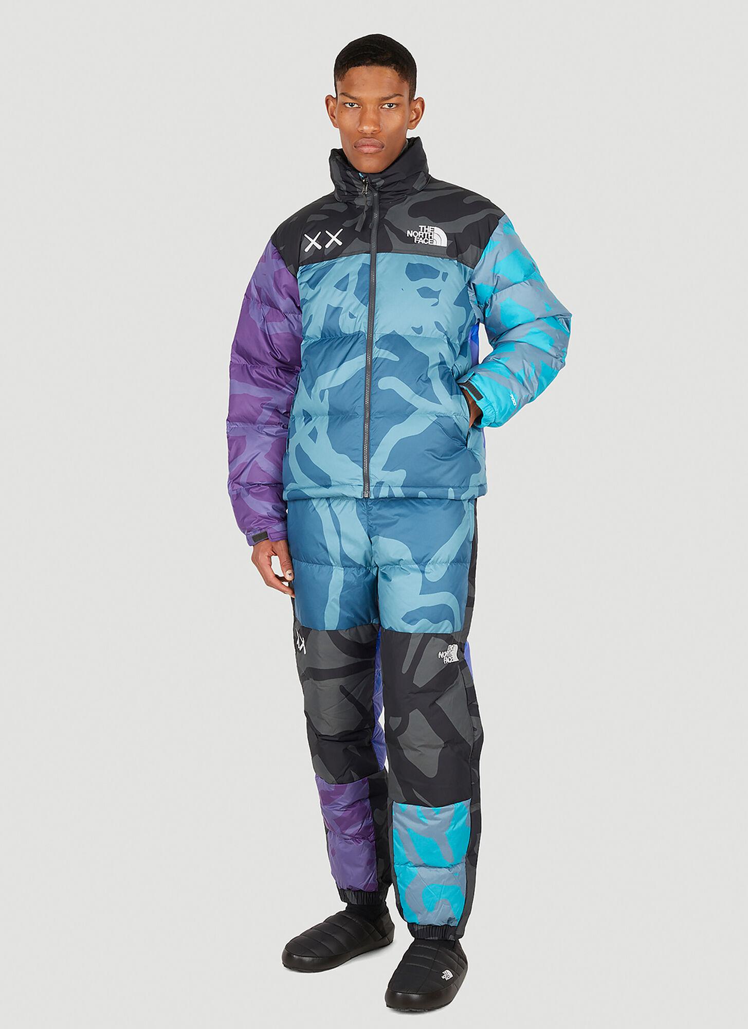 The North Face X Kaws 1996 Retro Nuptse Pants in Blue for Men | Lyst