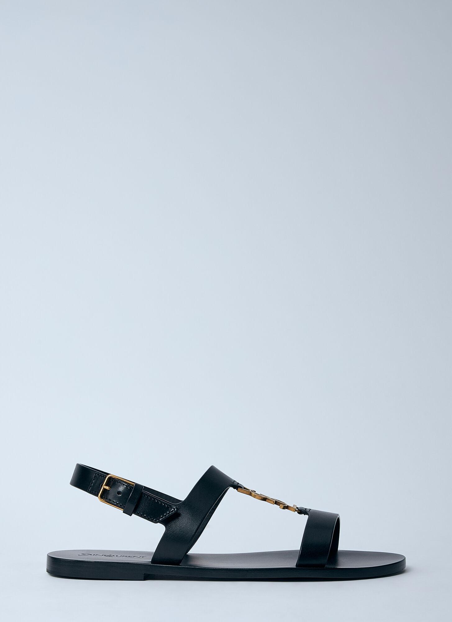 Men's Saint Laurent Leather sandals | Lyst Canada