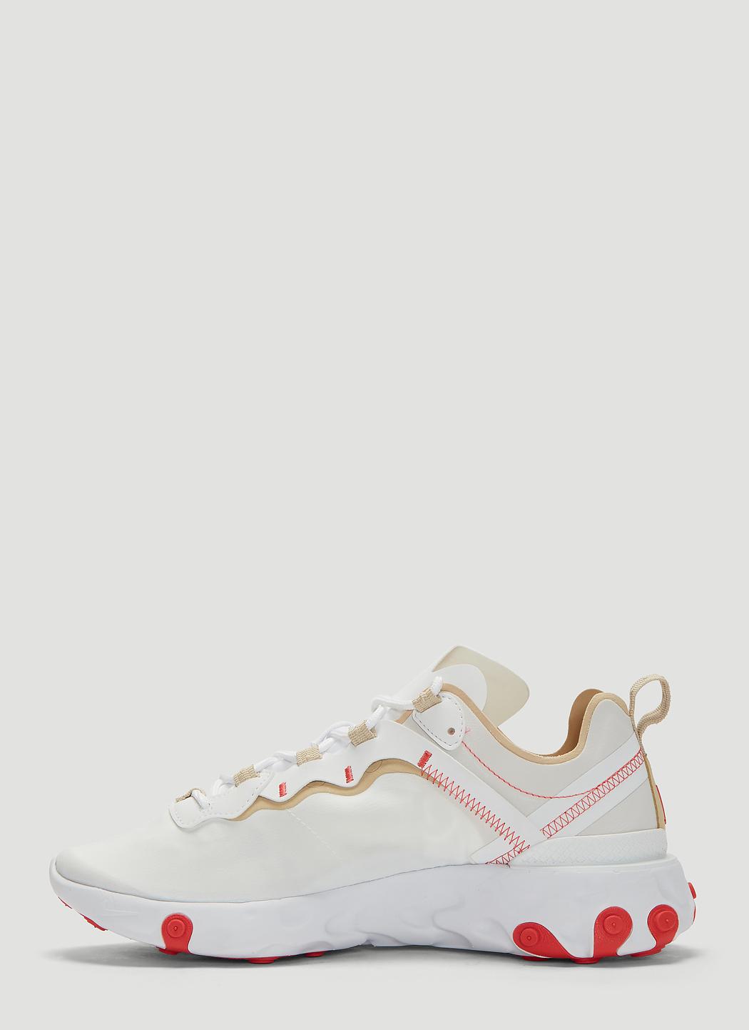nike beige react element 55 trainers