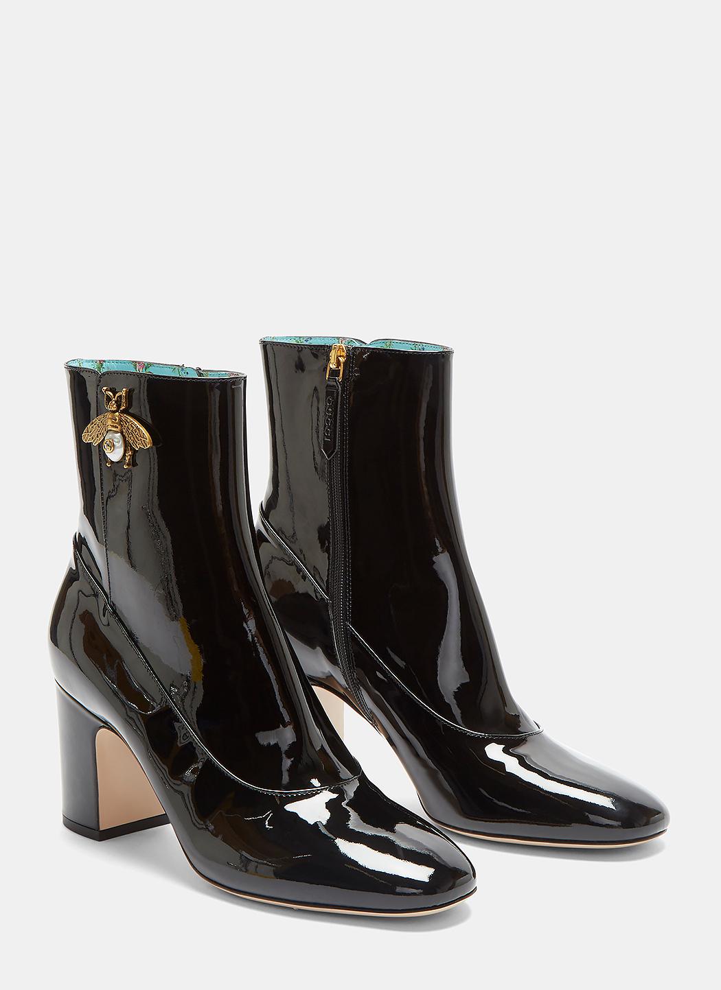 gucci bee ankle boots