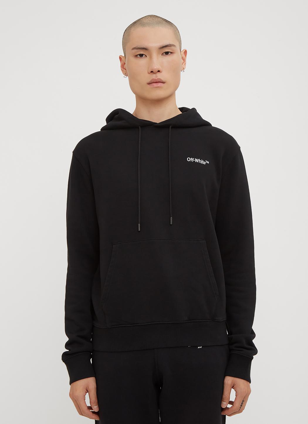 off white logo hoodie