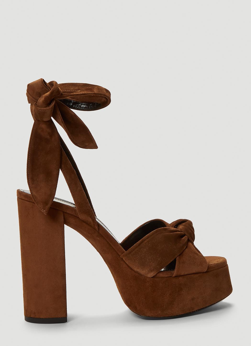 tan suede platform heels