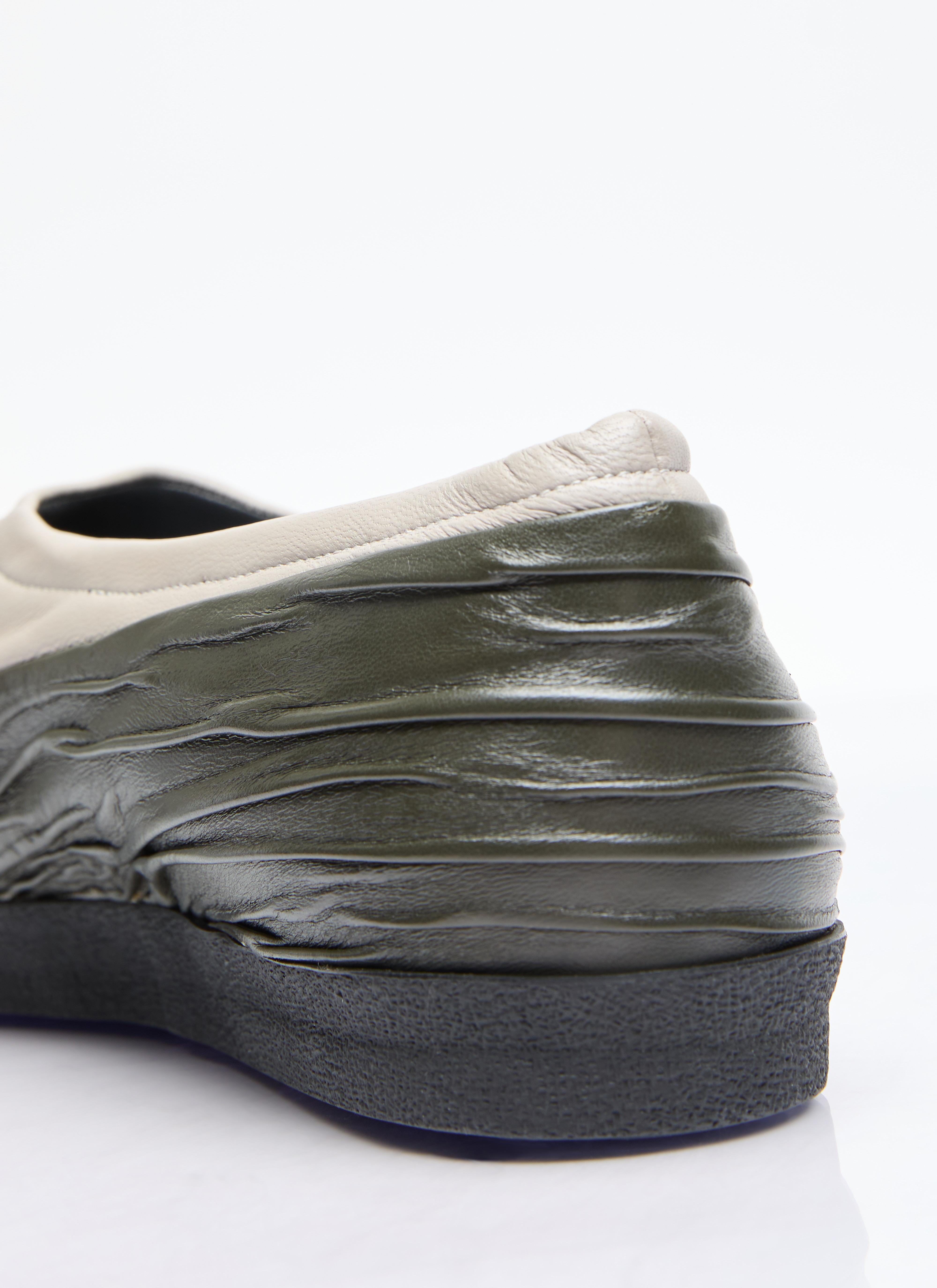 Kiko Kostadinov Wrinkled Slip-on Shoes in White for Men | Lyst