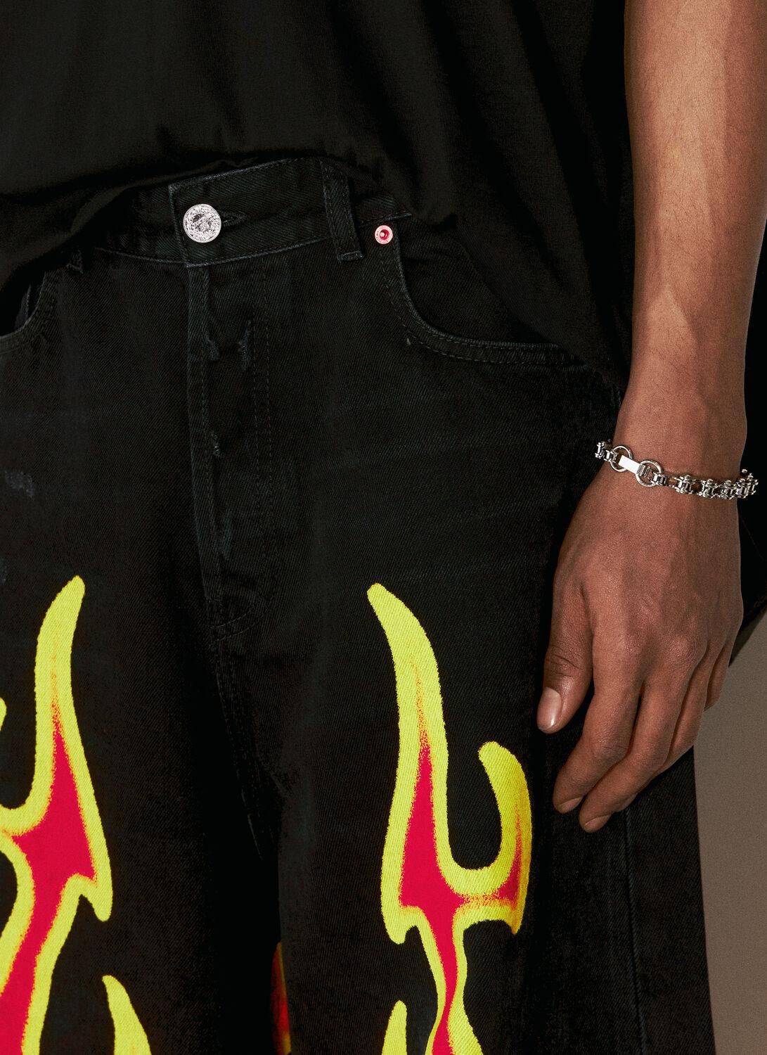 VETEMENTS Fire Big Shape Jeans ファイヤー Vetements Fire Big-shape Jeans in Red for Men | Lyst