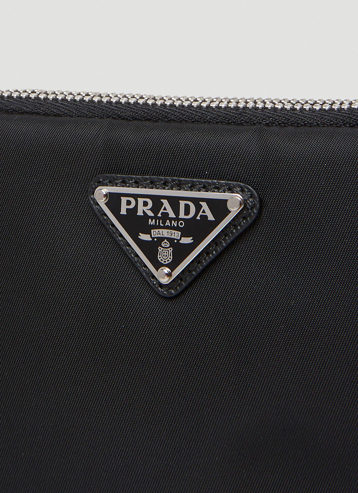 Logo Plaque Clutch Bag