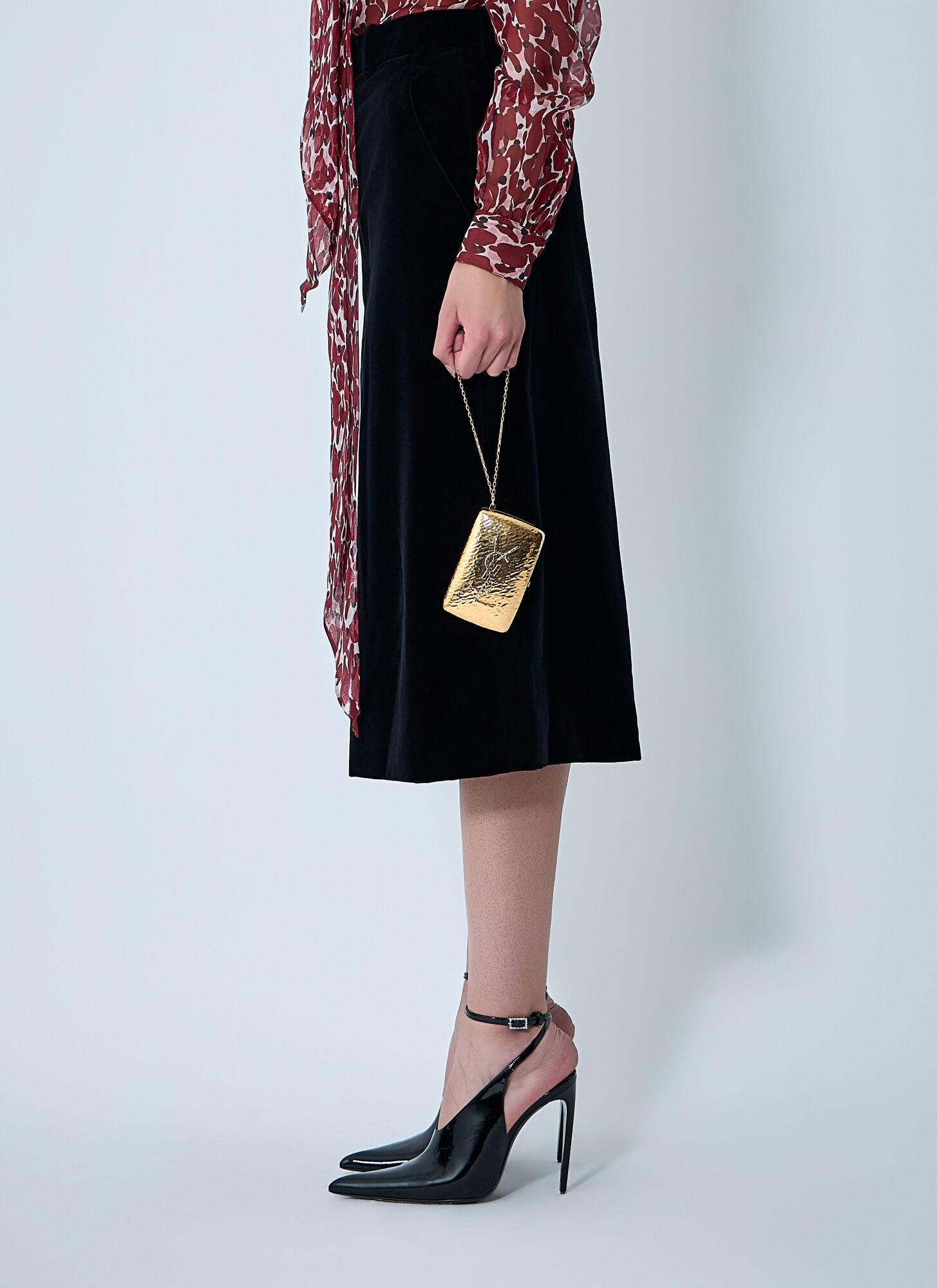 Saint Laurent Minaudiã¨Re Clutch in Blue Lyst UK