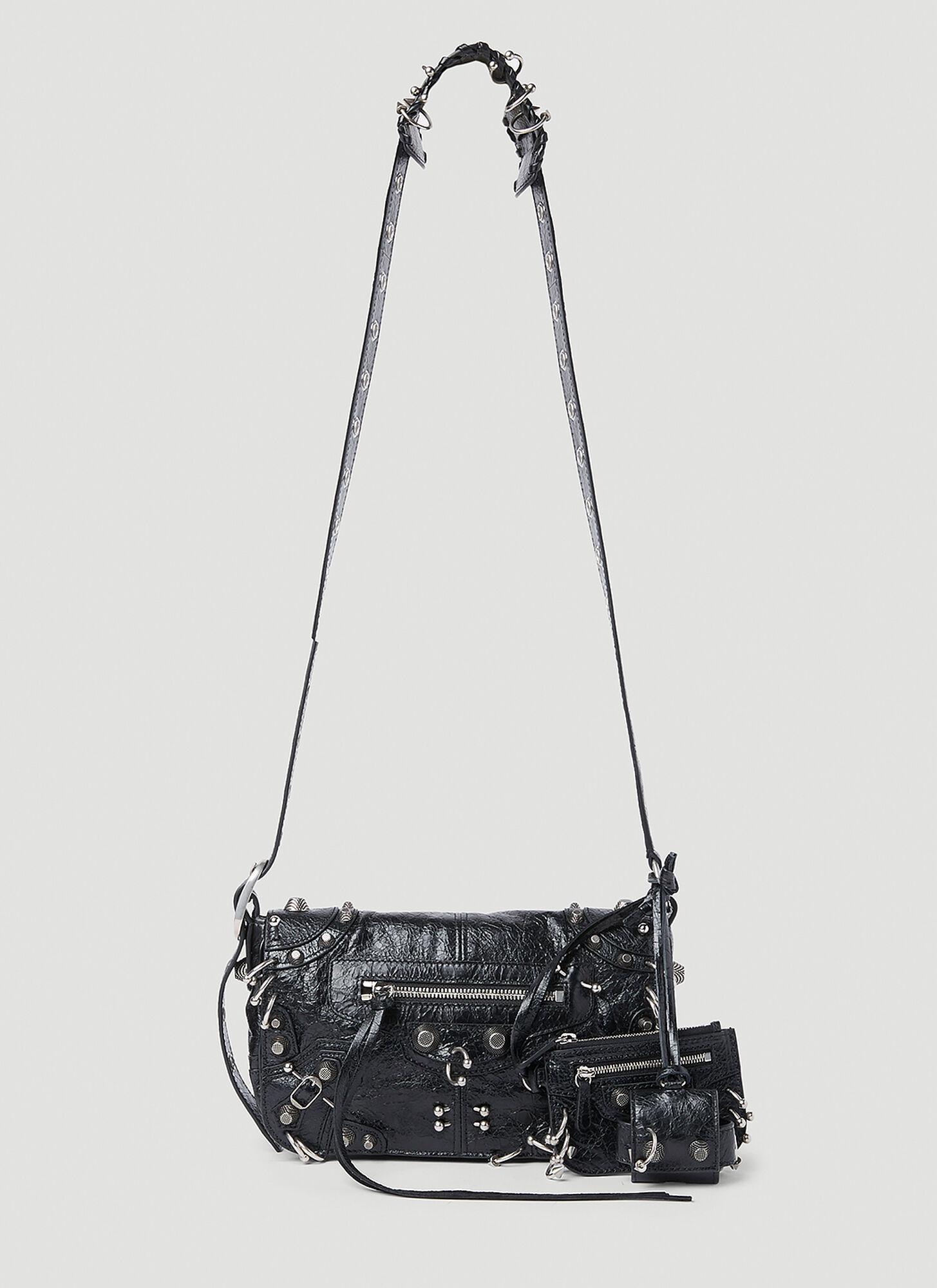 Balenciaga Le Cagole Piercing Crossbody Bag in White for Men Balenciaga Le Cagole Piercing Crossbody Bag in White for Men