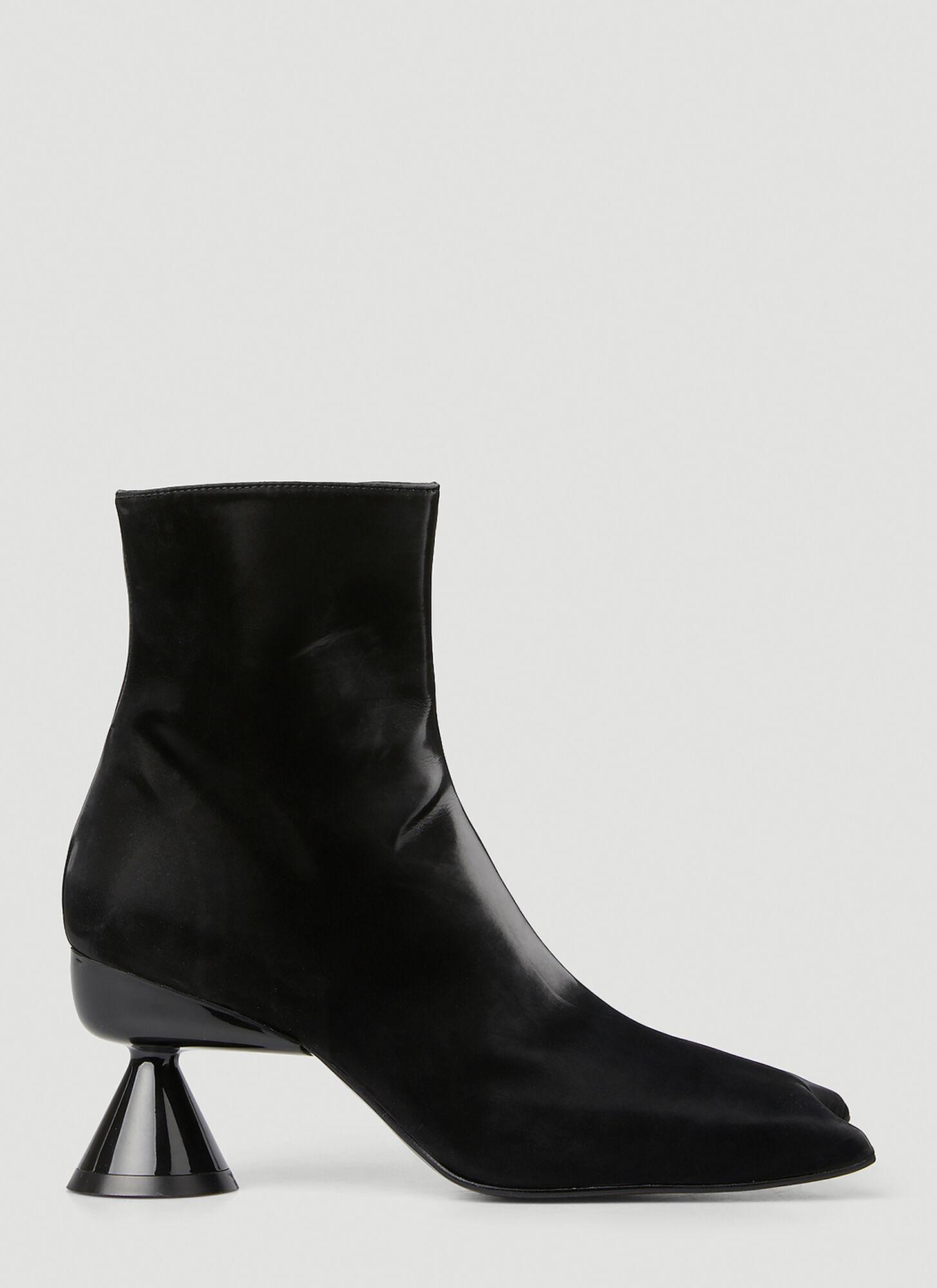 PAULA CANOVAS DEL VAS Diablo Ankle Boots in Black | Lyst