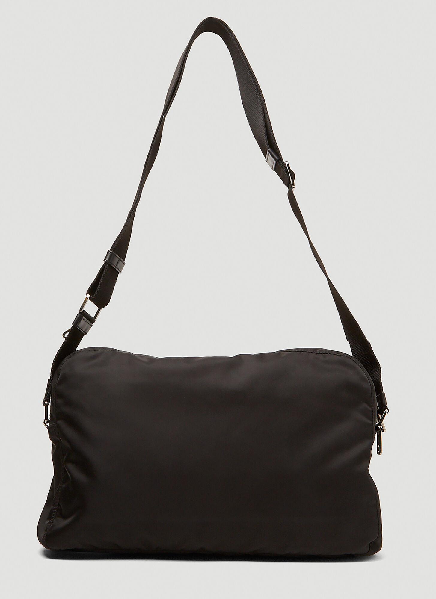 Dolce & Gabbana Synthetic Logo Plaque Nylon Crossbody Bag in Black for Men Mens Bags Tote bags 