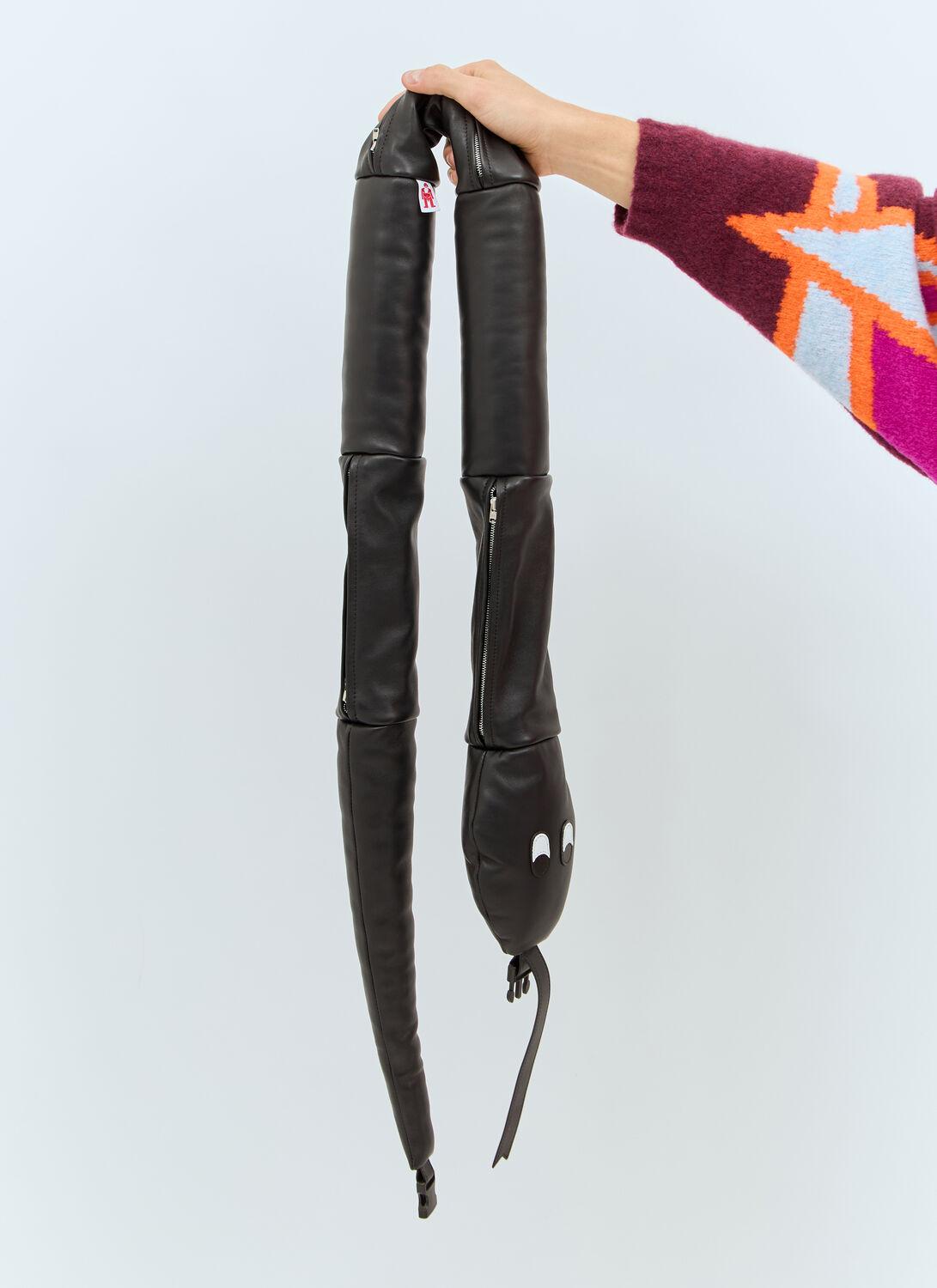 Walter Van Beirendonck Snake Leather Crossbody Bag in Red for Men