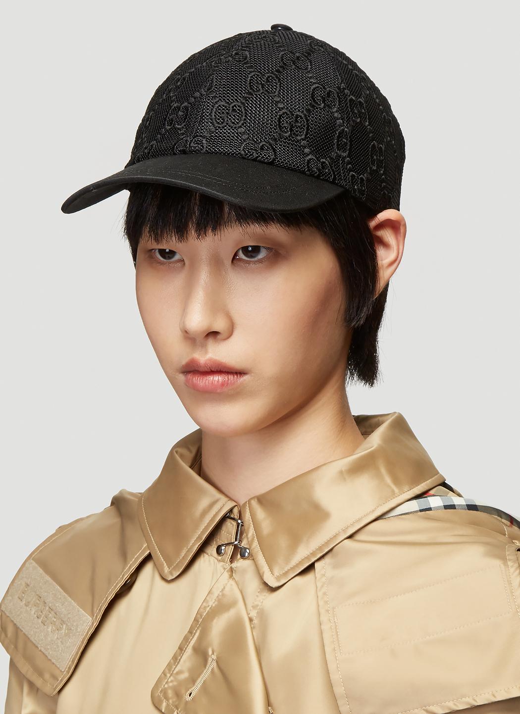 Gucci GG Embroidered Cotton Lace Baseball Cap in Black | Lyst display picture 1