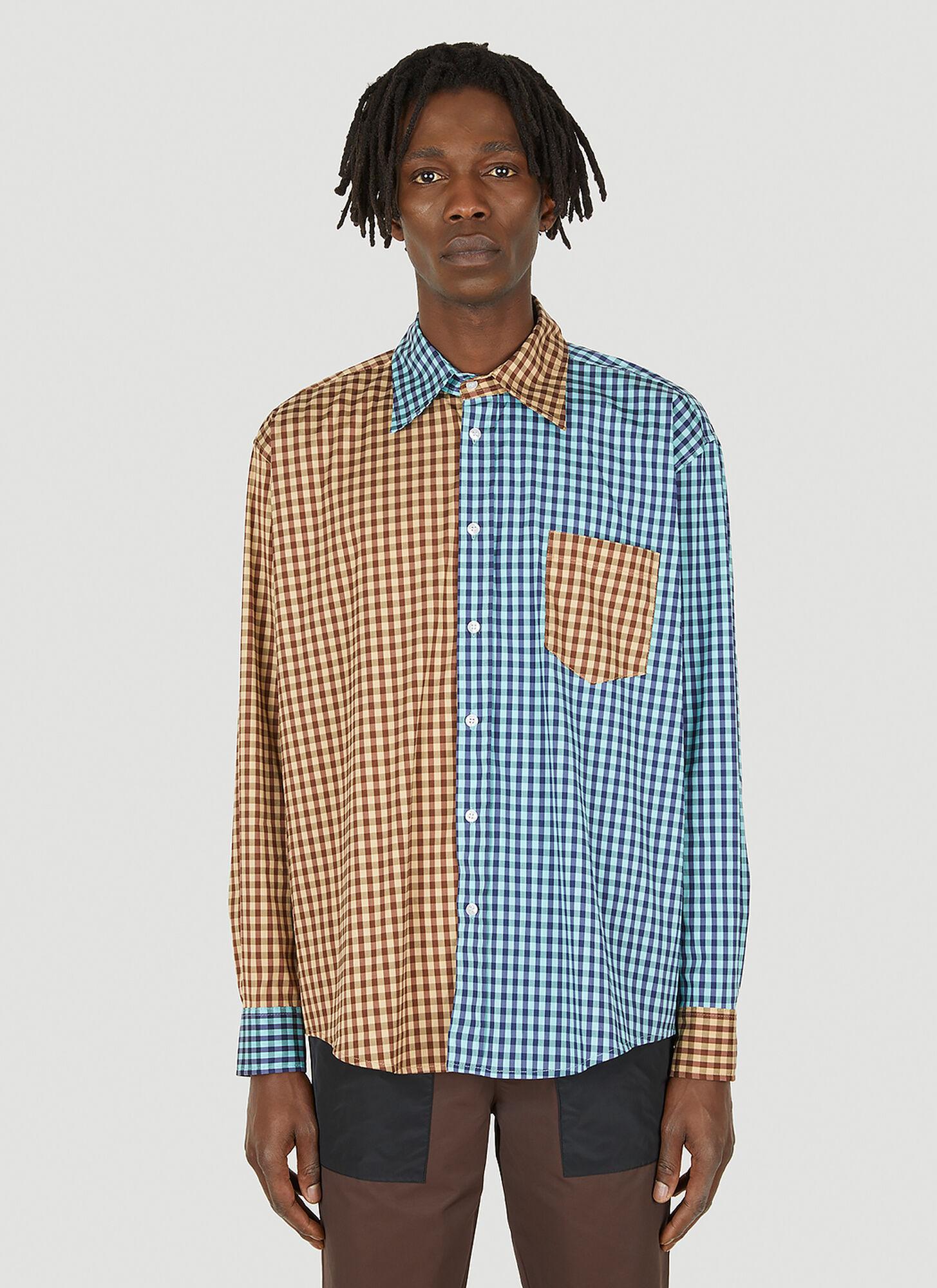 Two tone check shirt Clearance