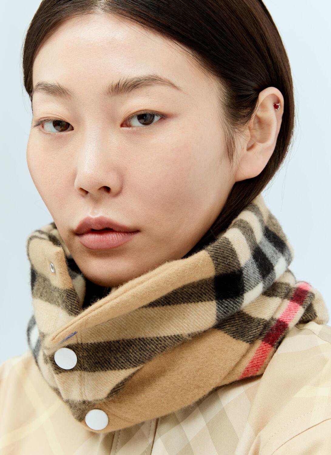 Burberry Check Cashmere Snood in Black Lyst