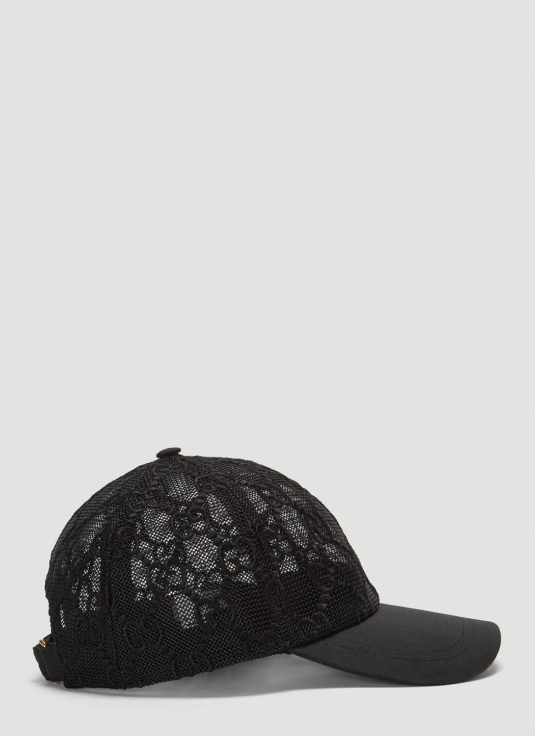 Gucci GG Embroidered Cotton Lace Baseball Cap in Black | Lyst display picture 1