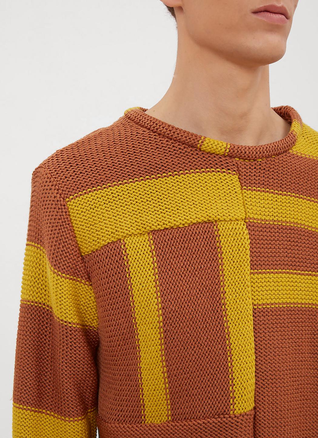 Lyst - Eckhaus Latta Anxiety Relief Knit Sweater In Brown in Brown for Men