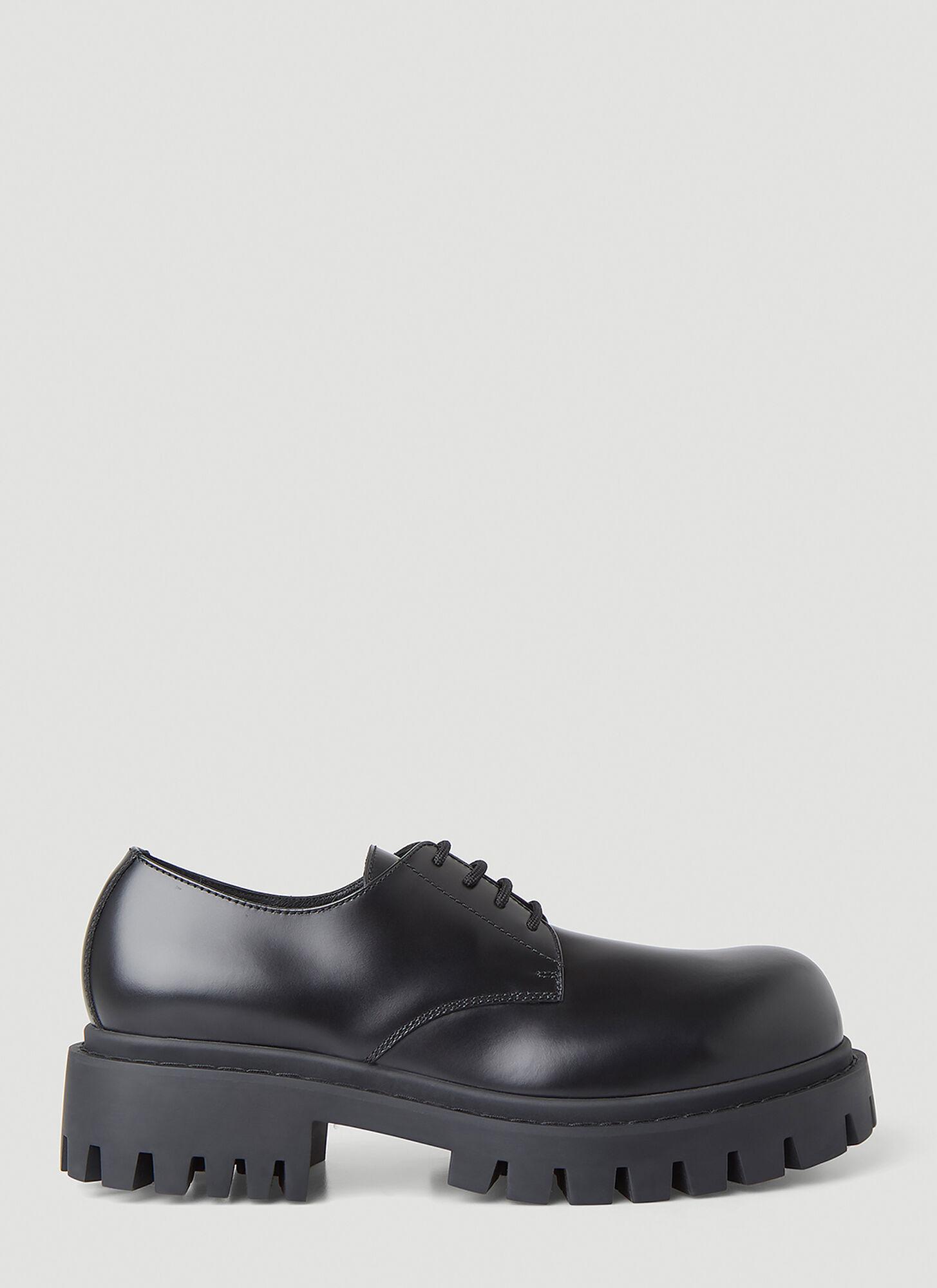 Balenciaga Sergeant Derby Shoes in Gray for Men | Lyst
