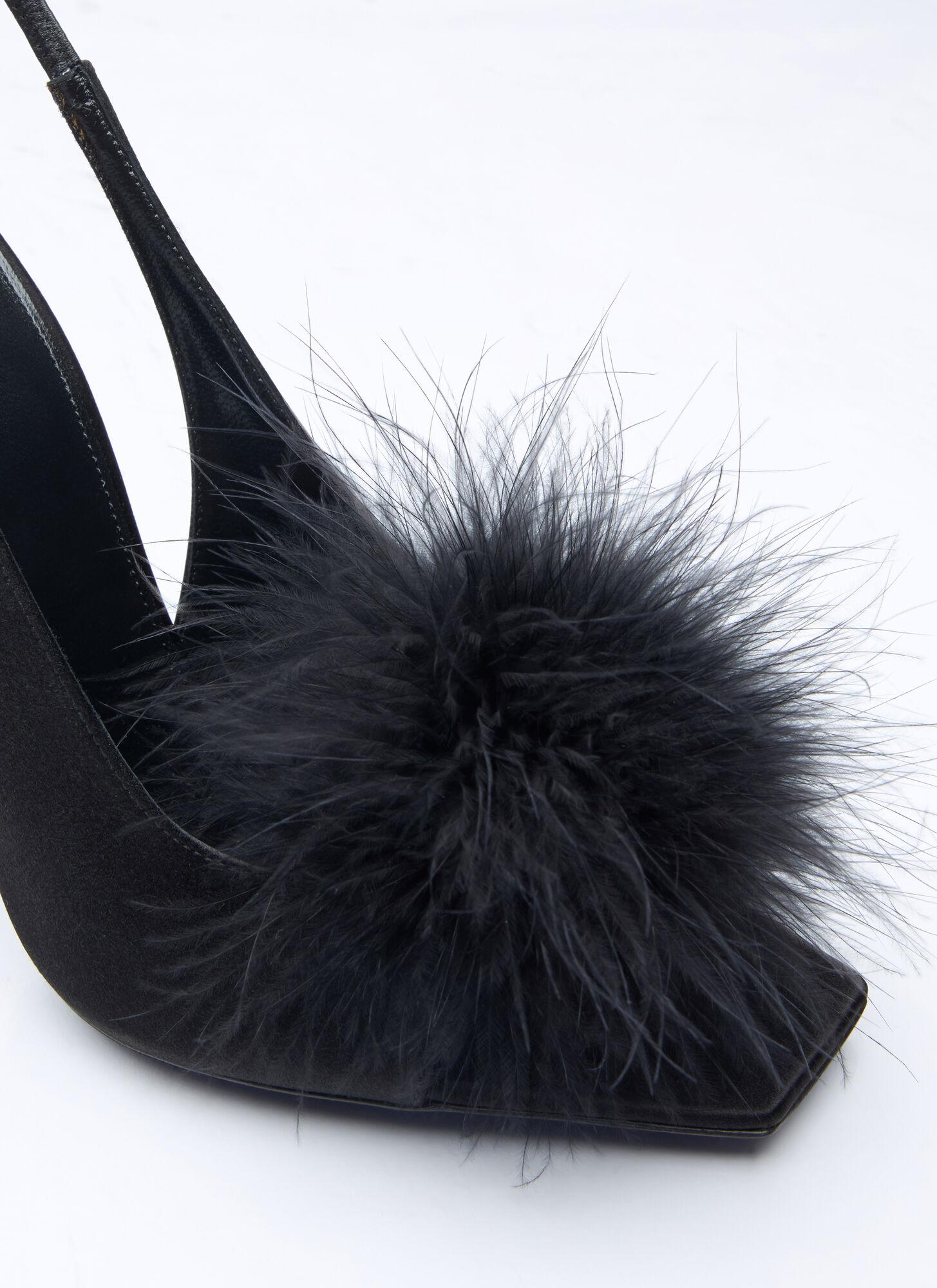 Saint Laurent Paradis Sandals in Black Lyst UK