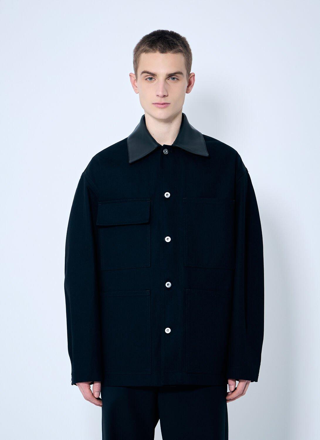 ジャケット JIL SANDER Black Cotton Jacket Jil Sander Cotton Twill Jacket in Blue for Men | Lyst