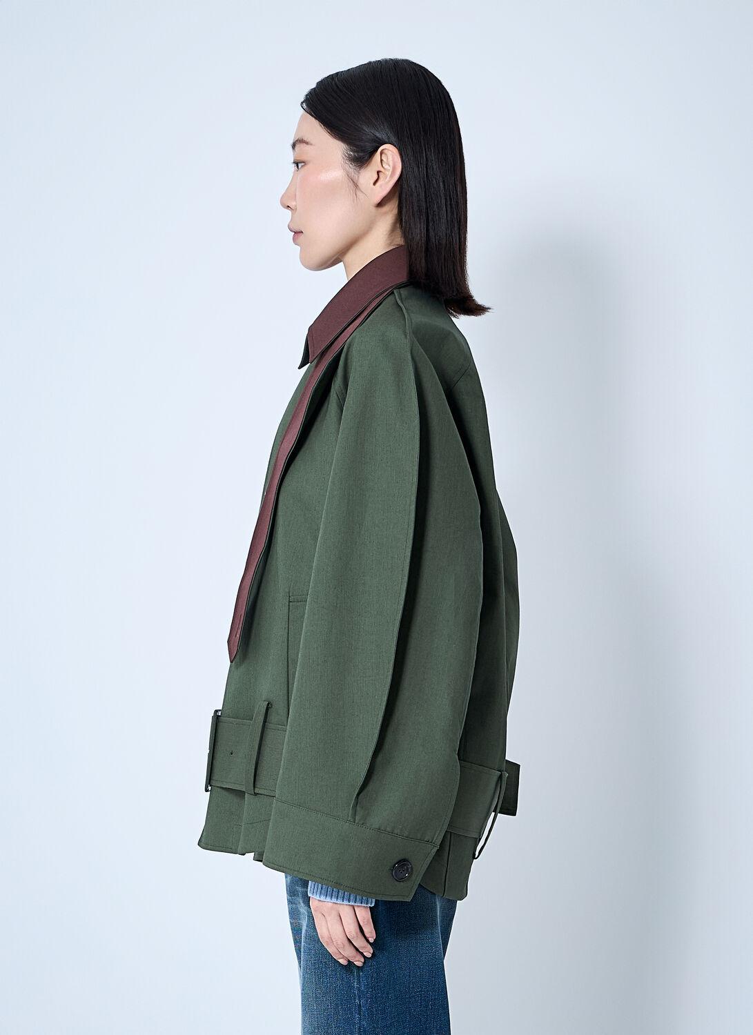 JW Anderson Rounded Blouson Jacket in Green | Lyst