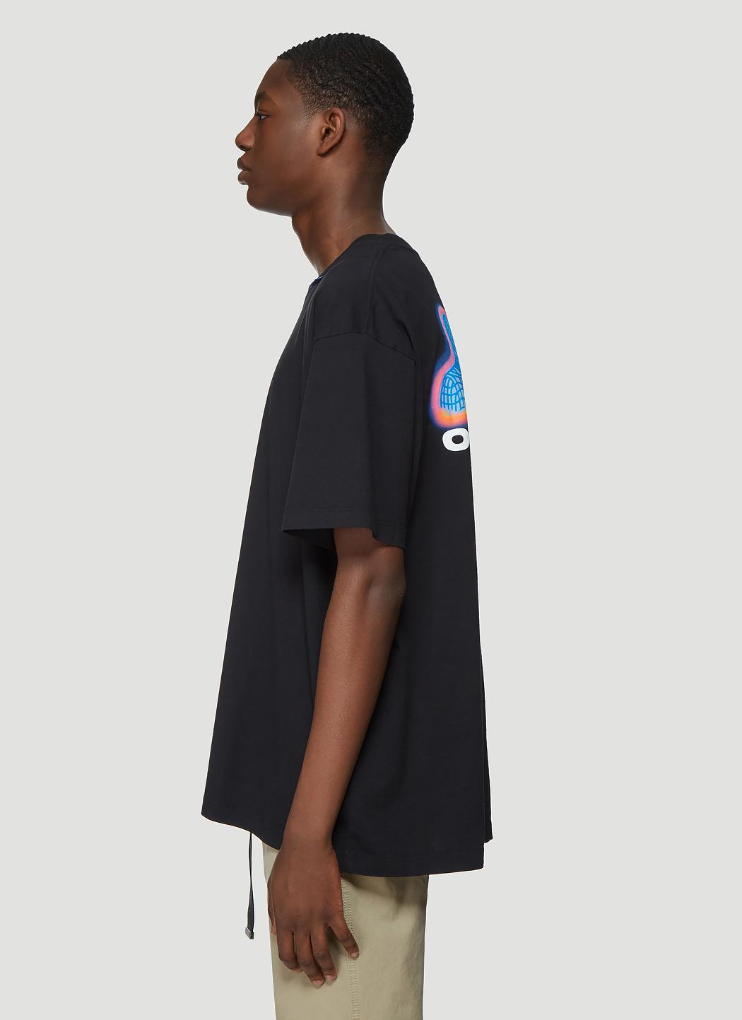Off-White c/o Virgil Abloh Cotton Thermo Man Print T-shirt in Black for Men  - Lyst