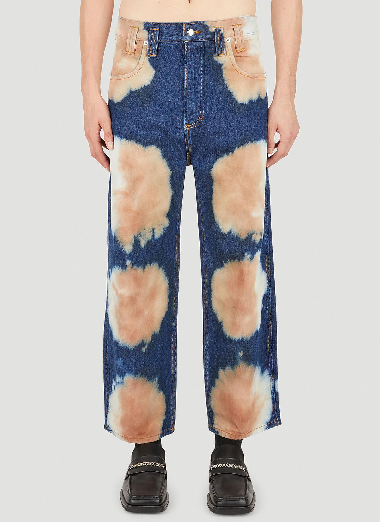 Eckhaus Latta Crater Baggy Jeans in Blue for Men | Lyst