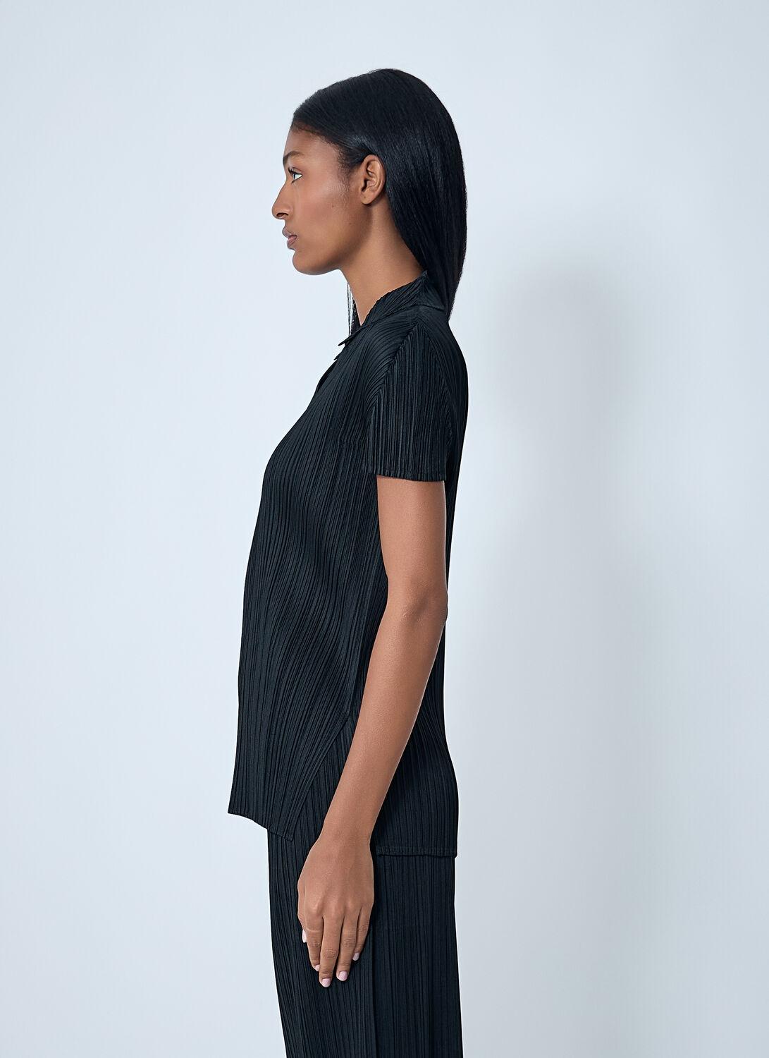 トップス PLEATS PLEASE deformation shirt BLK Pleats Please Issey Miyake Pleated shirt | Women's | Vitkac