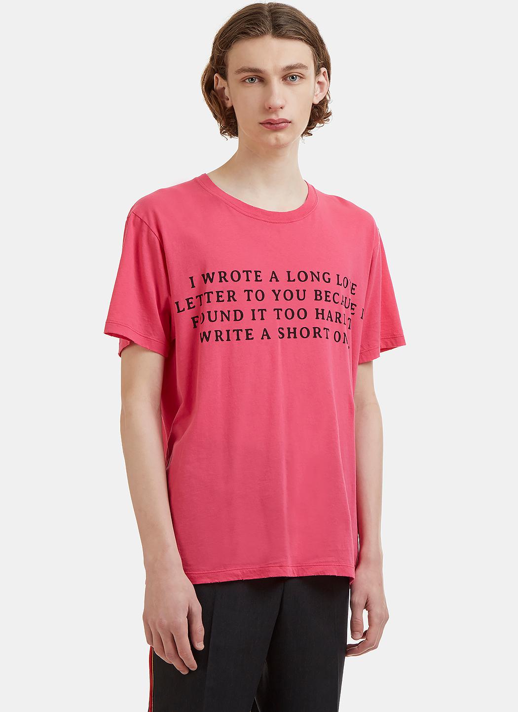 gucci love letter t shirt