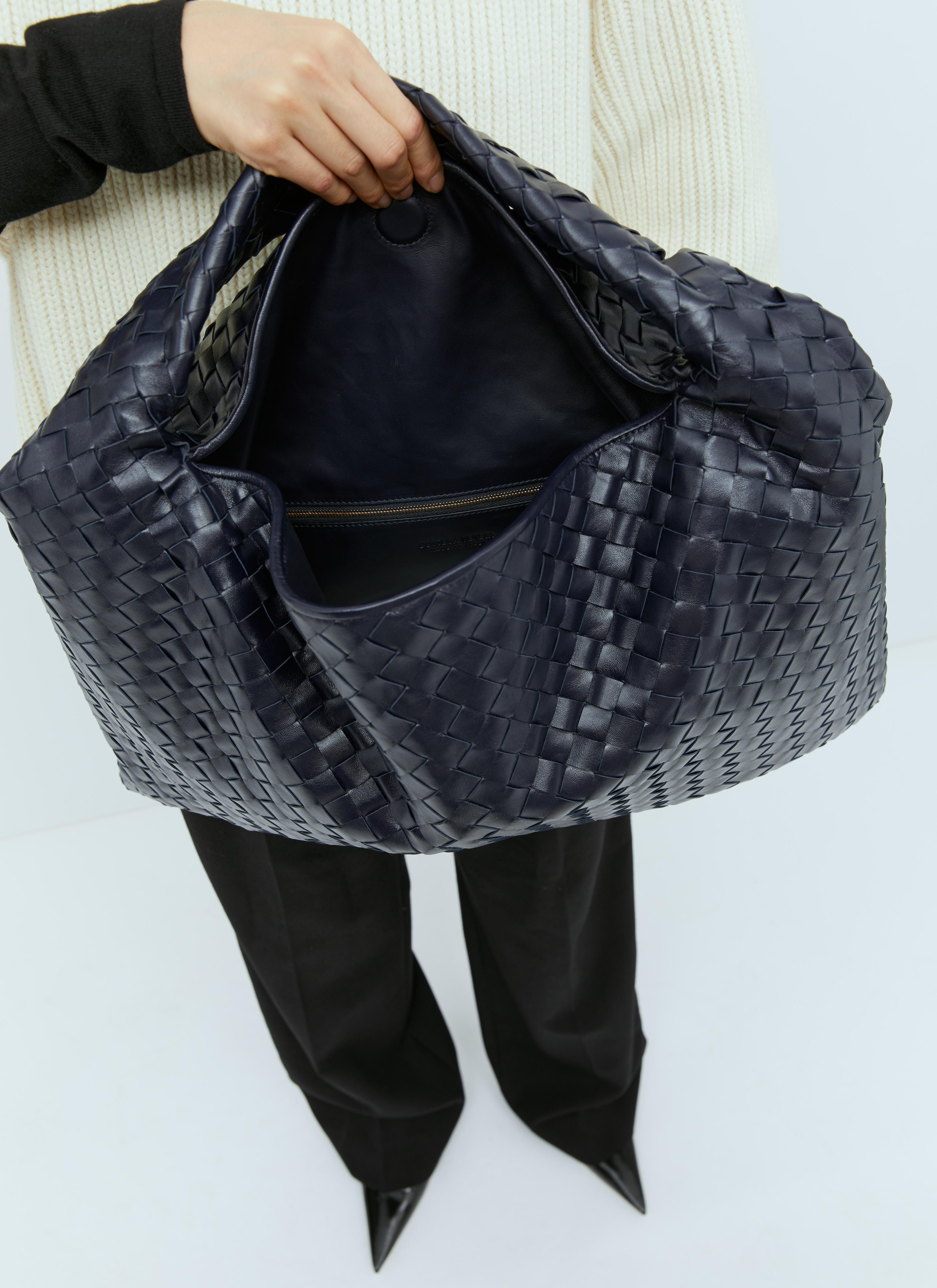 Bottega Veneta Large Hop Shoulder Bag in Black | Lyst Bottega Veneta Large Hop Shoulder Bag in Black | Lyst