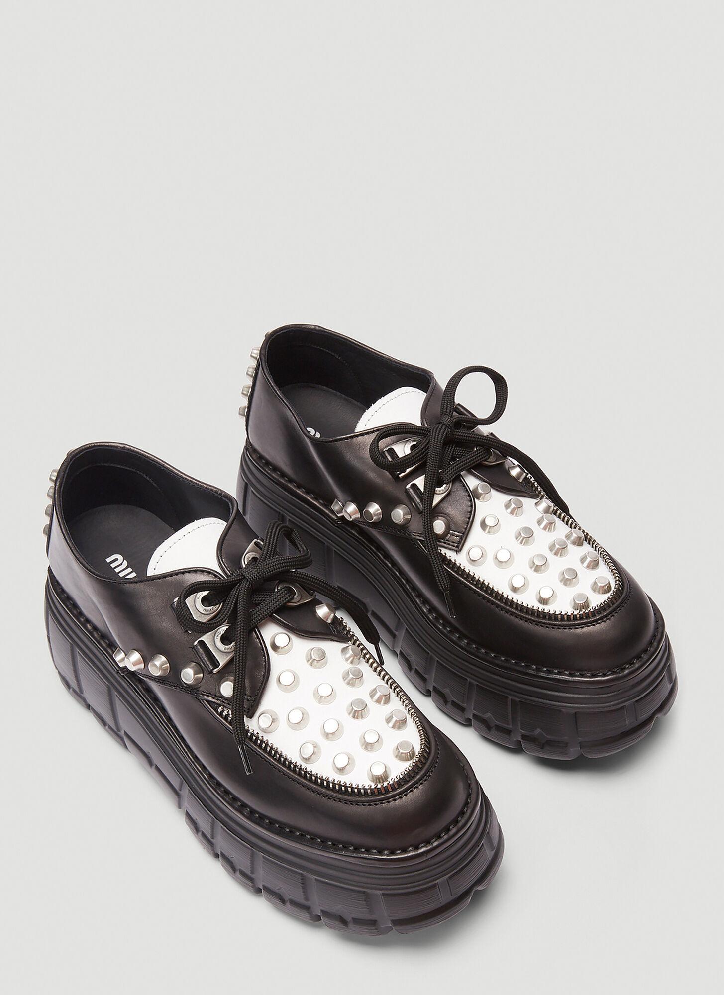 black platform creepers
