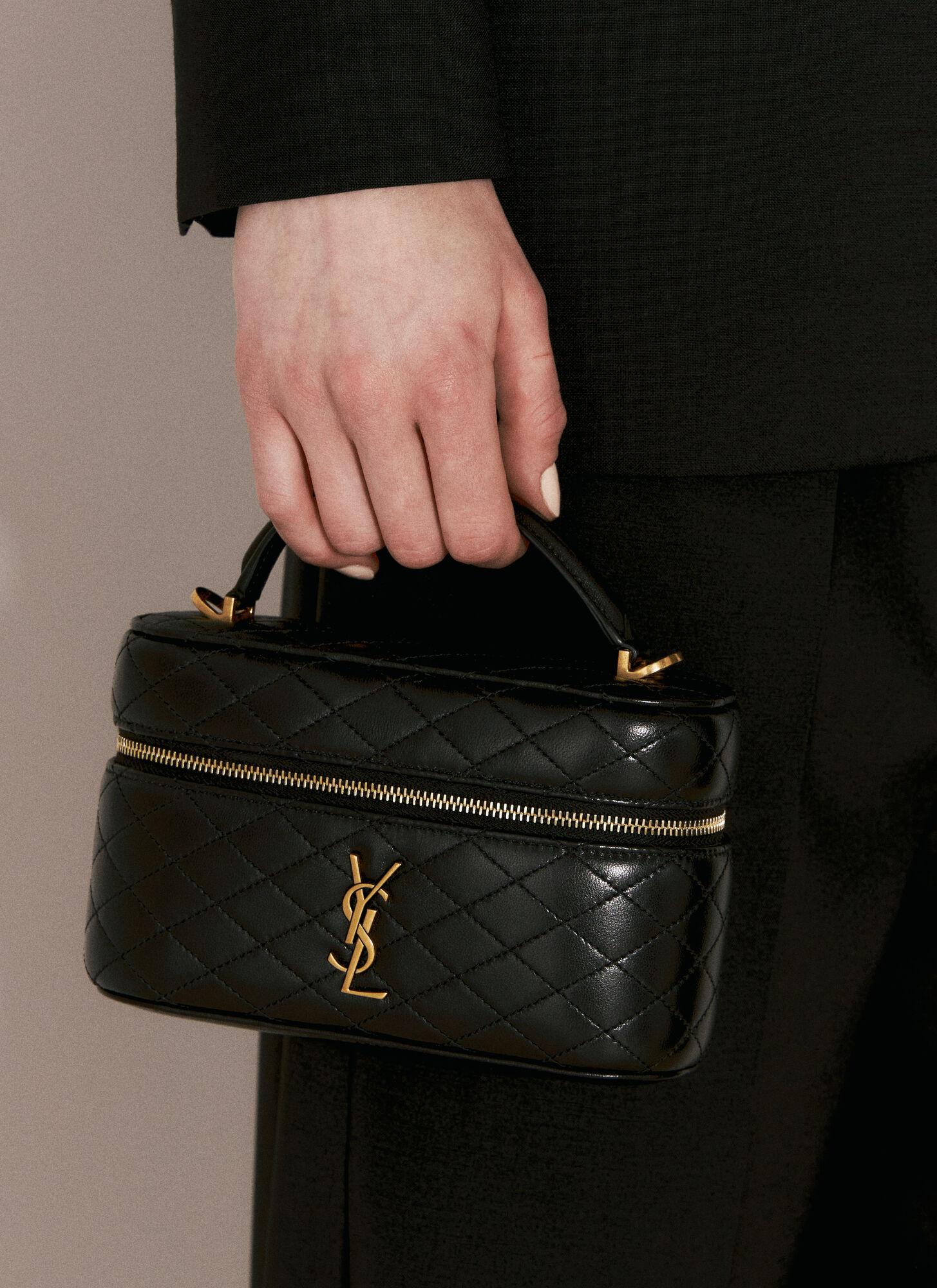 ショルダーバッグ・ポシェット SAINT LAURENT BLACK VANITY GABY CASSANDRE BAG Saint Laurent Gaby Vanity Shoulder Bag in Black | Lyst Canada