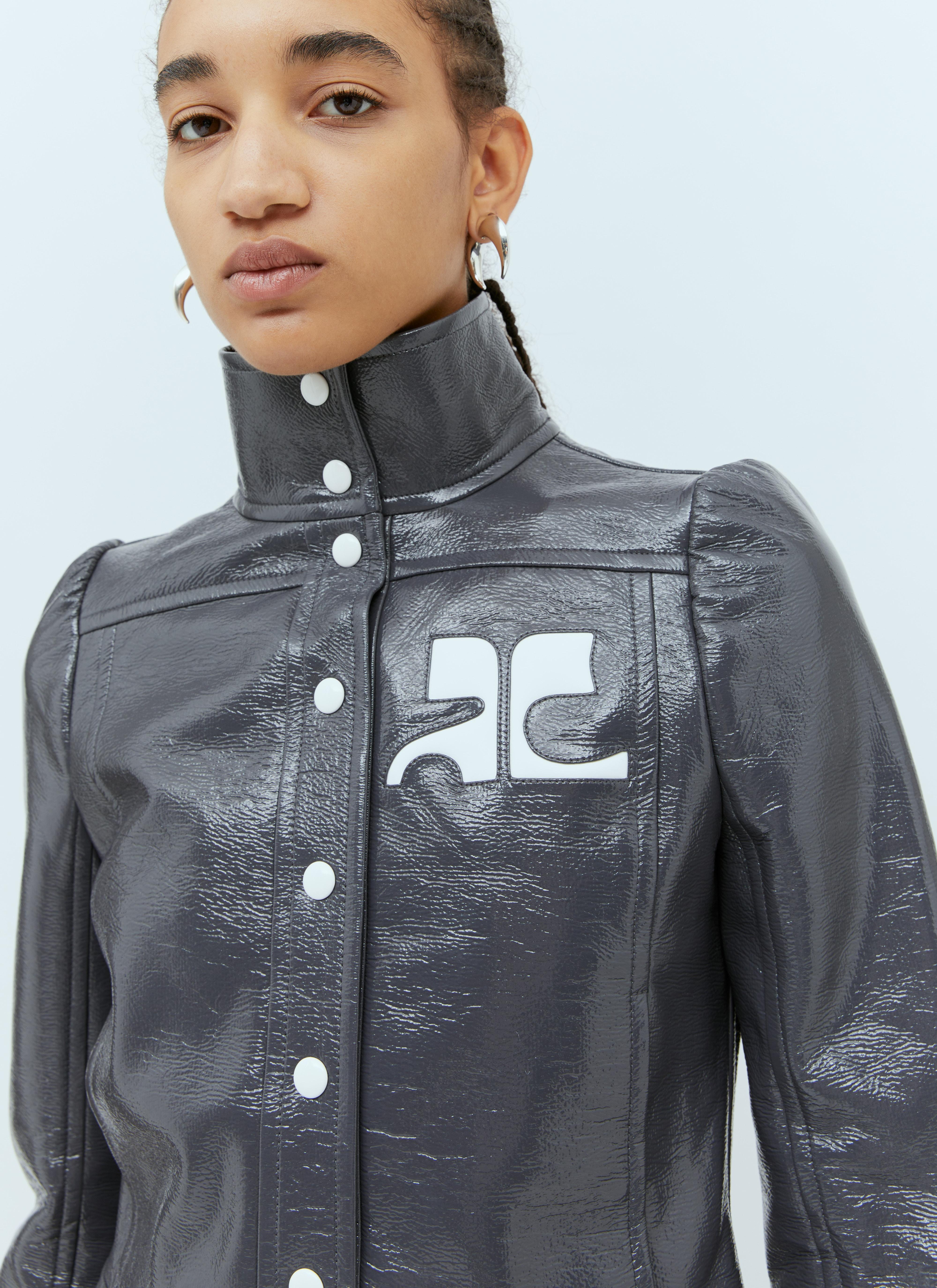 Courreges Vinyl Re-edition Jacket in Gray | Lyst