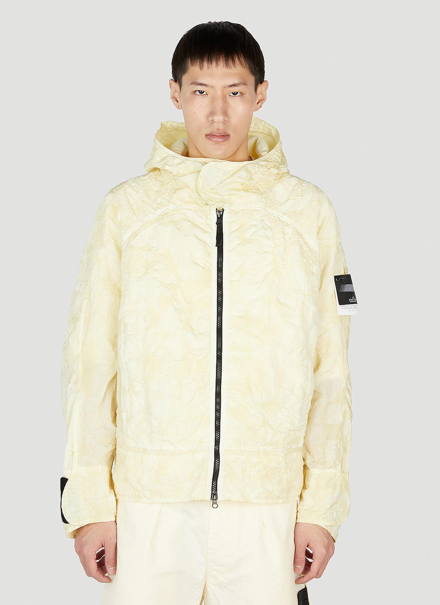 Stone Island Shadow Project Crinkled Parka Jacket in Natural for Men | Lyst