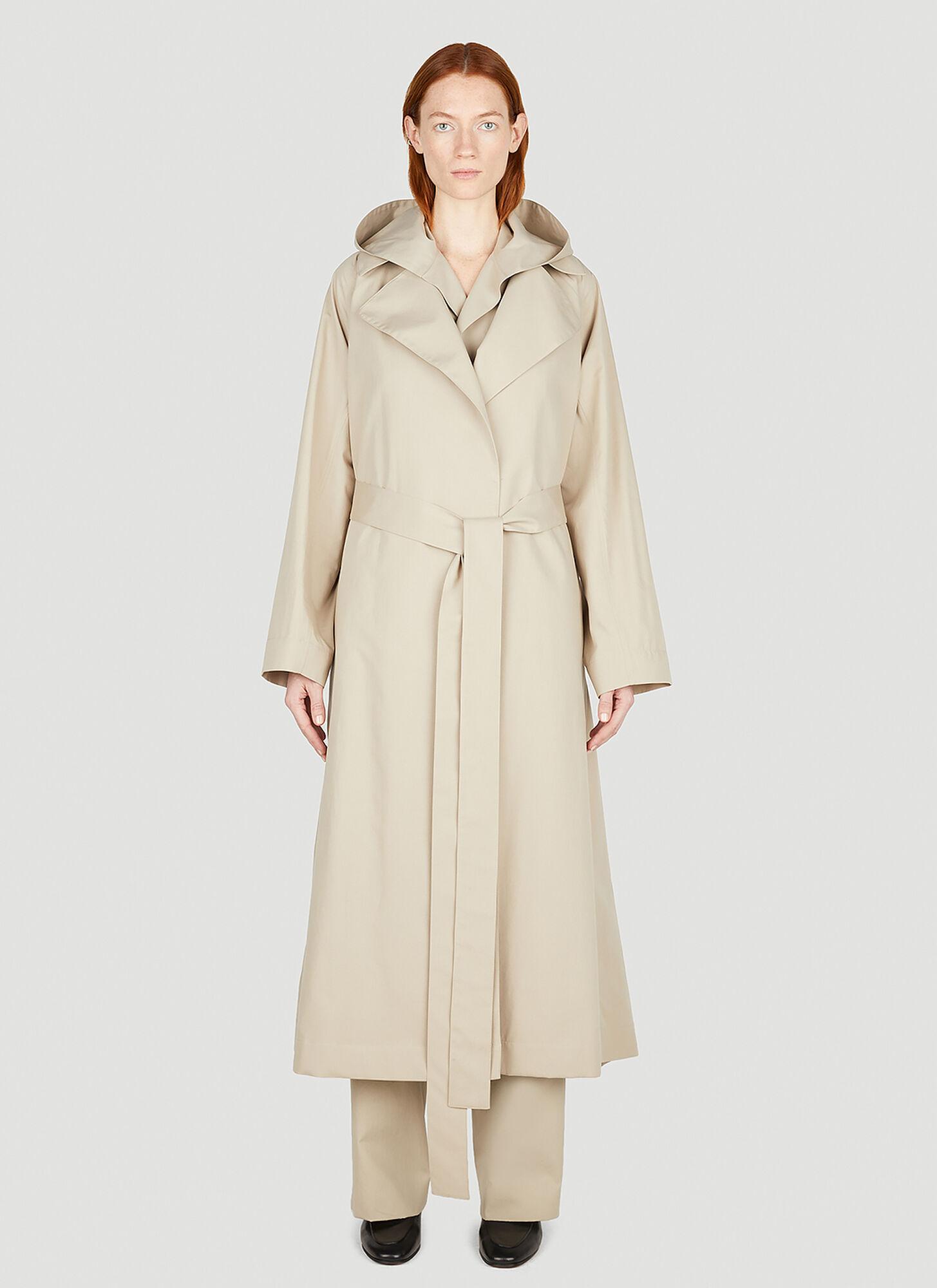 The Row Badva Trench Coat in Natural | Lyst