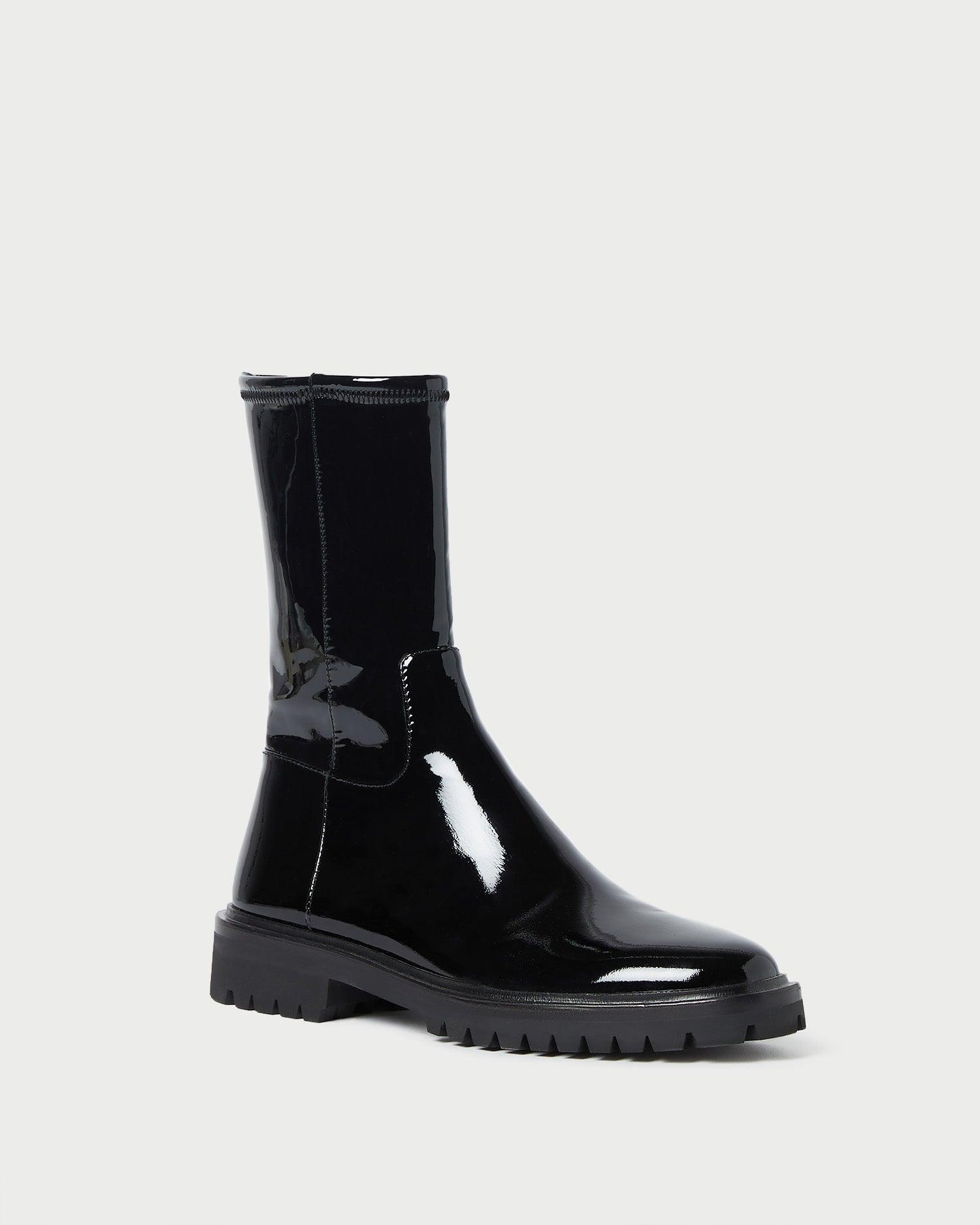 Tara Black Shearling-Lined Boot