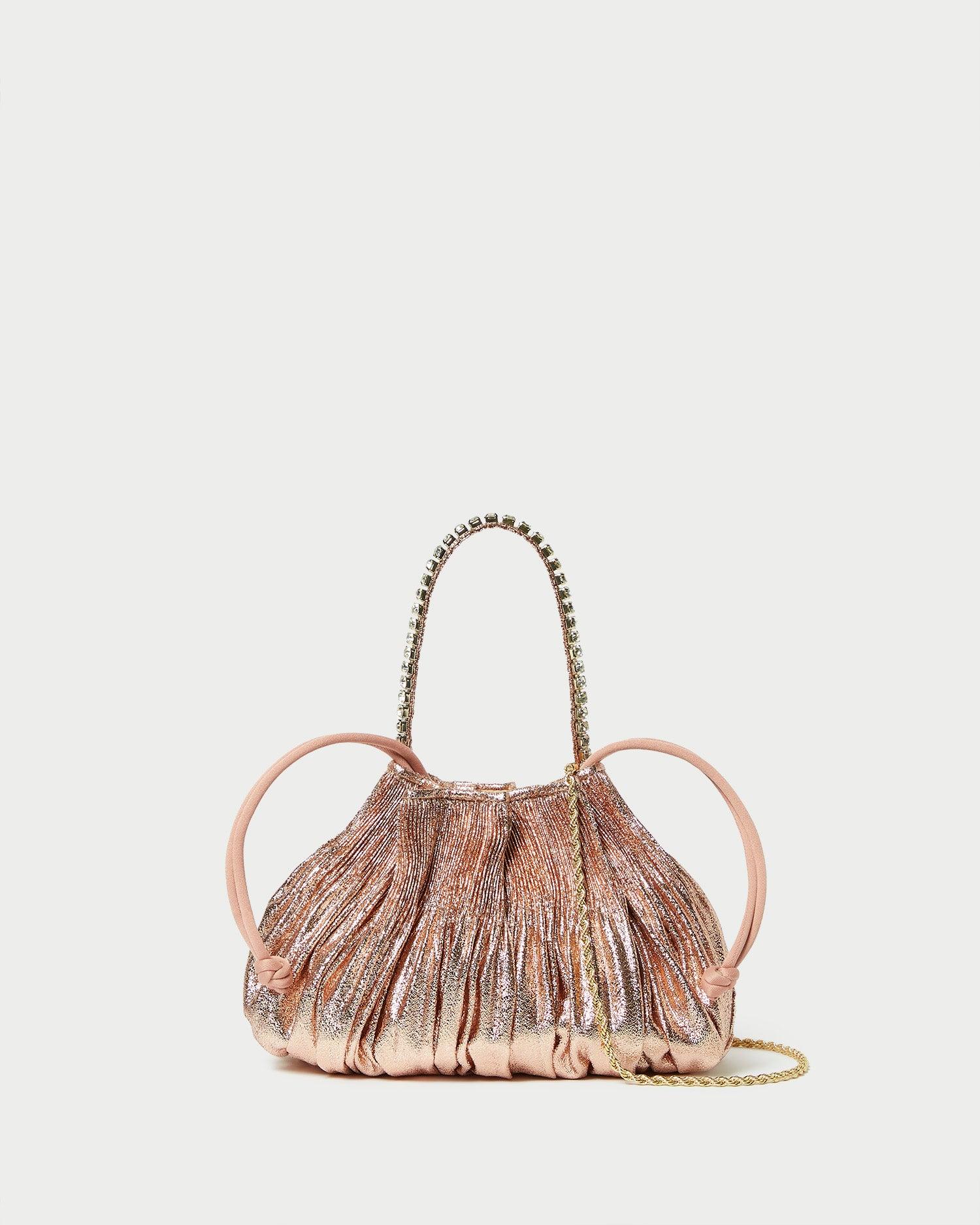 Loeffler Randall Layne Dune Pleated Pouch in Pink | Lyst
