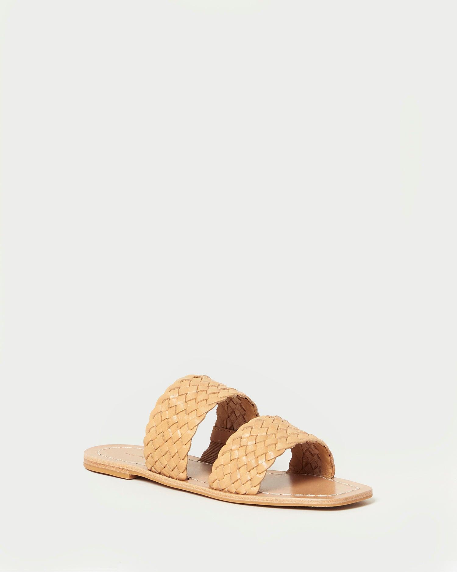 Loeffler Randall Jonah Honey Woven Slide in Natural | Lyst