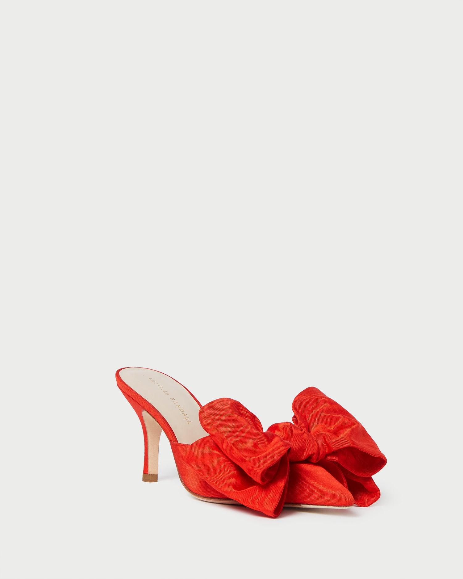 onlinestore on sale Loeffler Randall Women s Margot Red Moir Bow