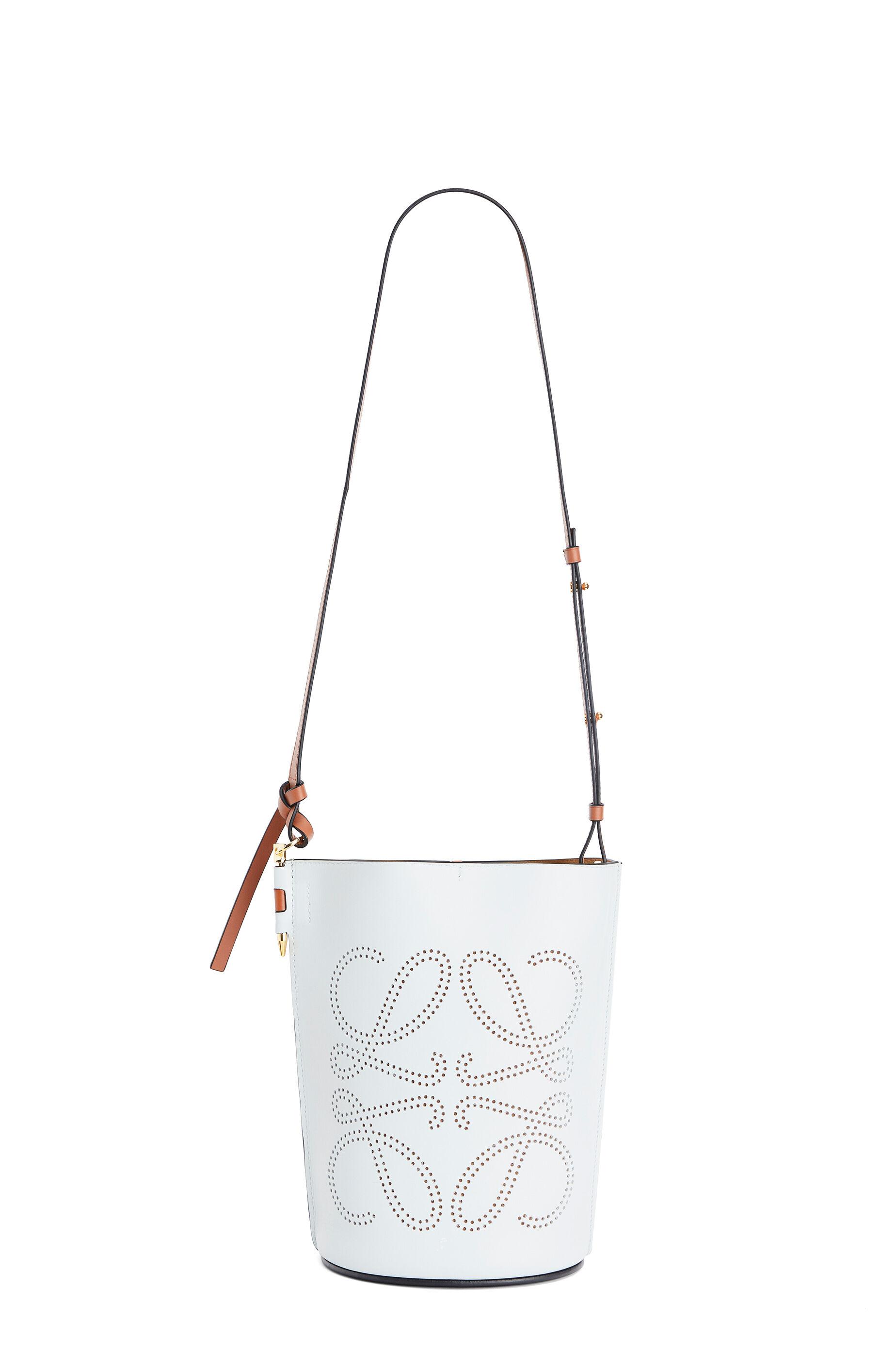 Loewe Anagram Gate Bucket Bag In Natural Calfskin