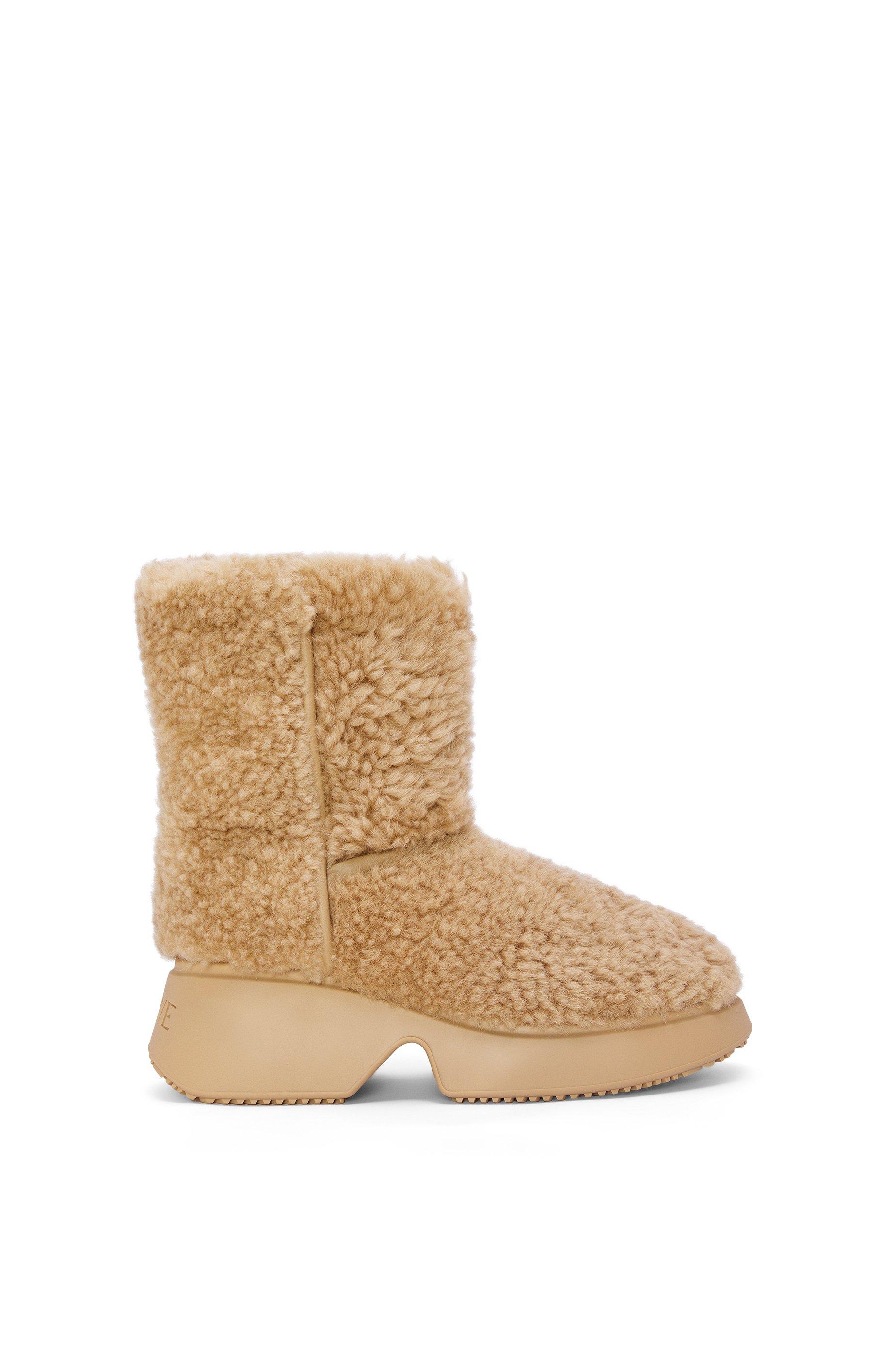 Loewe Luxury Wedge Boot In Shearling For Men in Natural for Men | Lyst