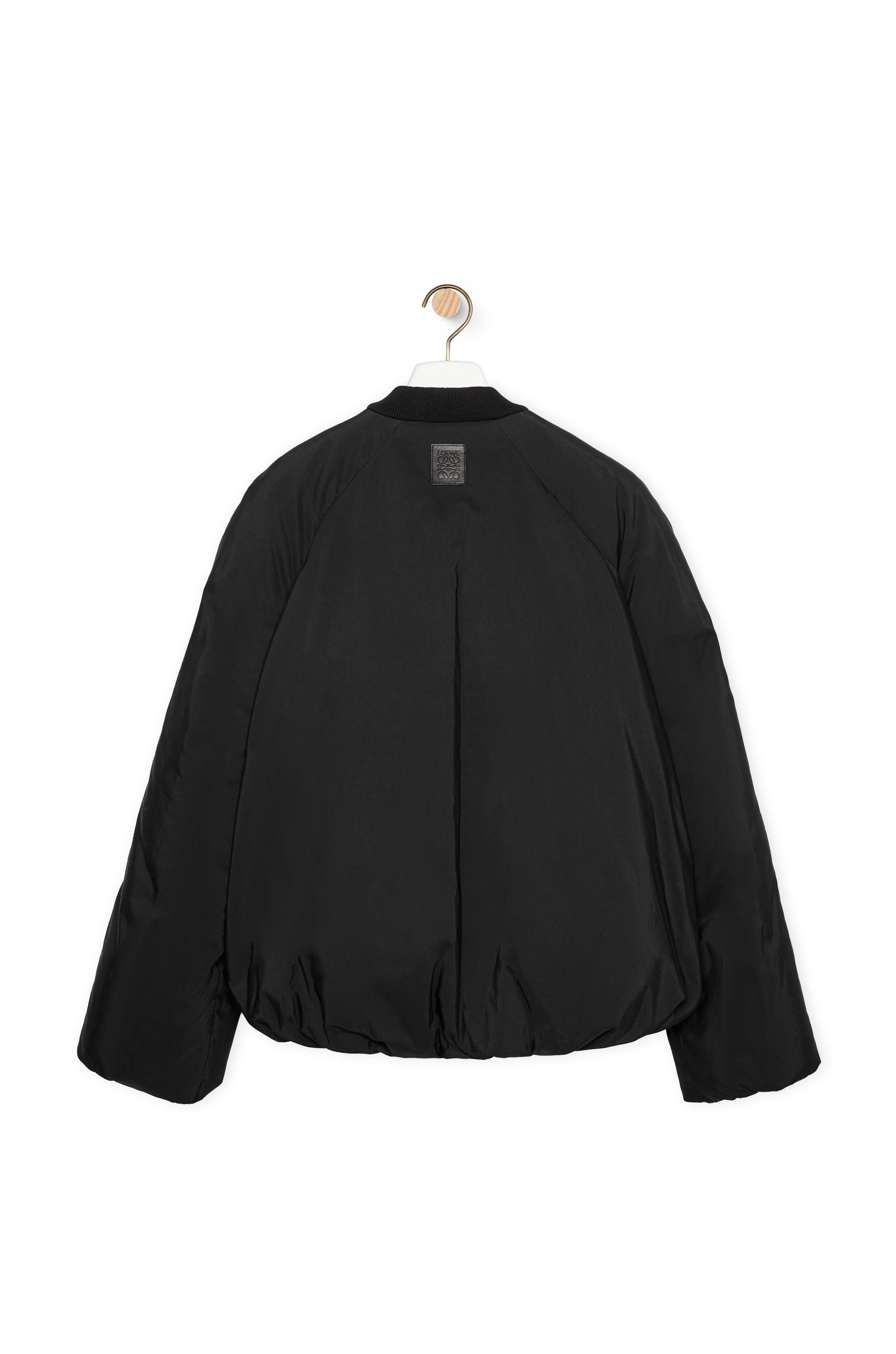 Loewe Padded Bomber Jacket In Technical Cotton in Black for Men | Lyst