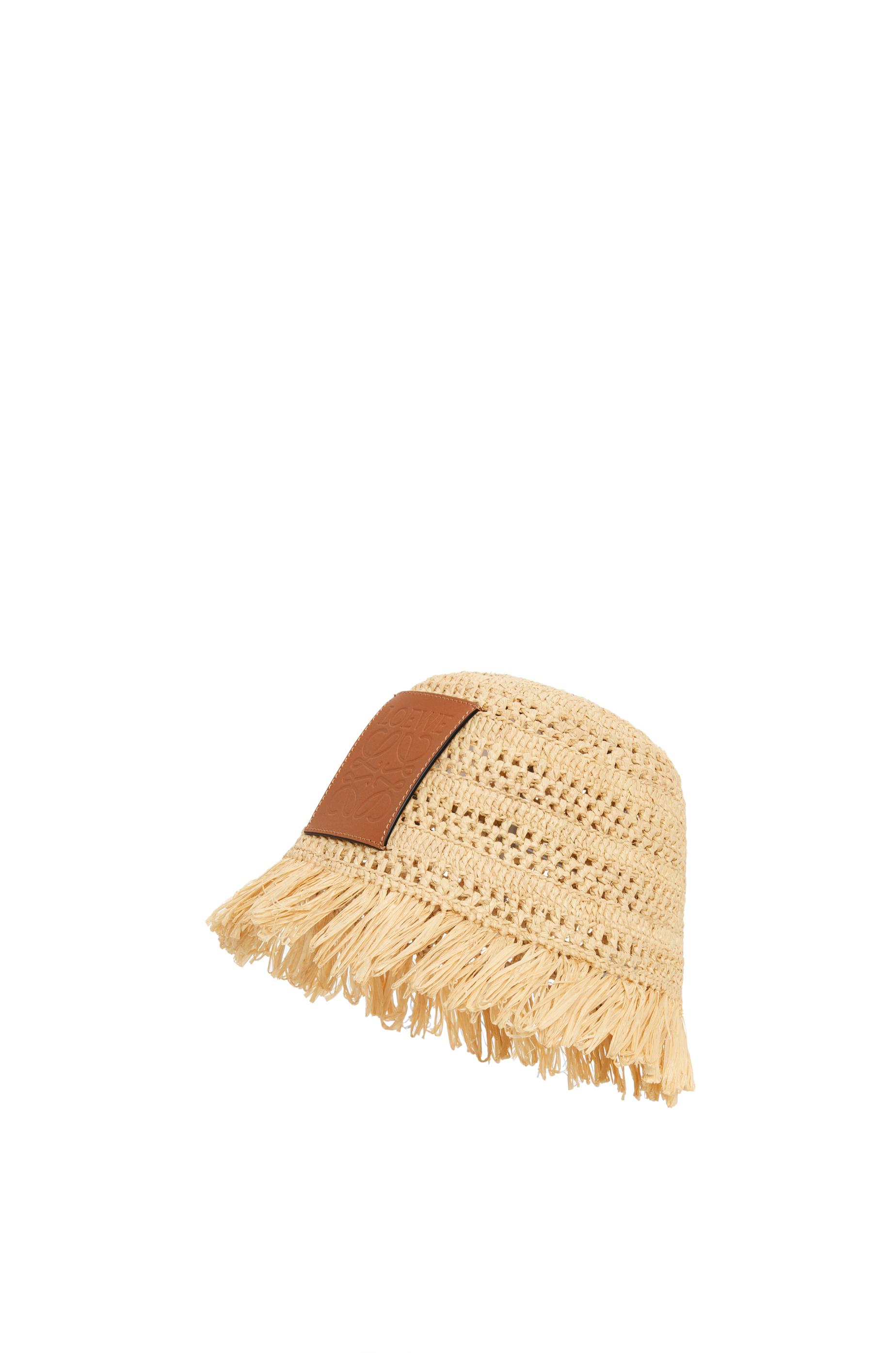 Loewe Crochet Hat In Raffia in Metallic Lyst UK