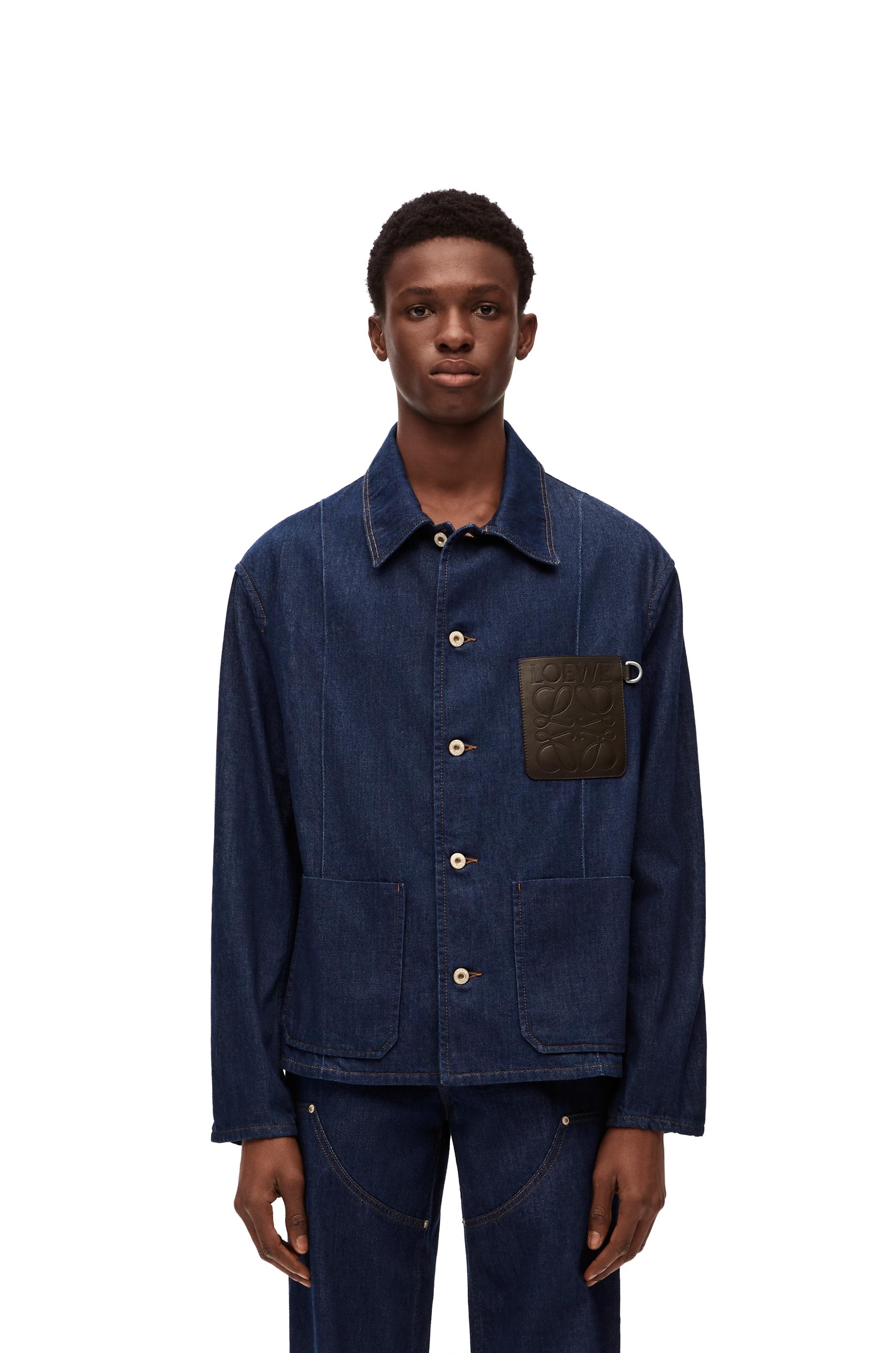 Loewe Workwear Jacket In Denim in Blue for Men Lyst