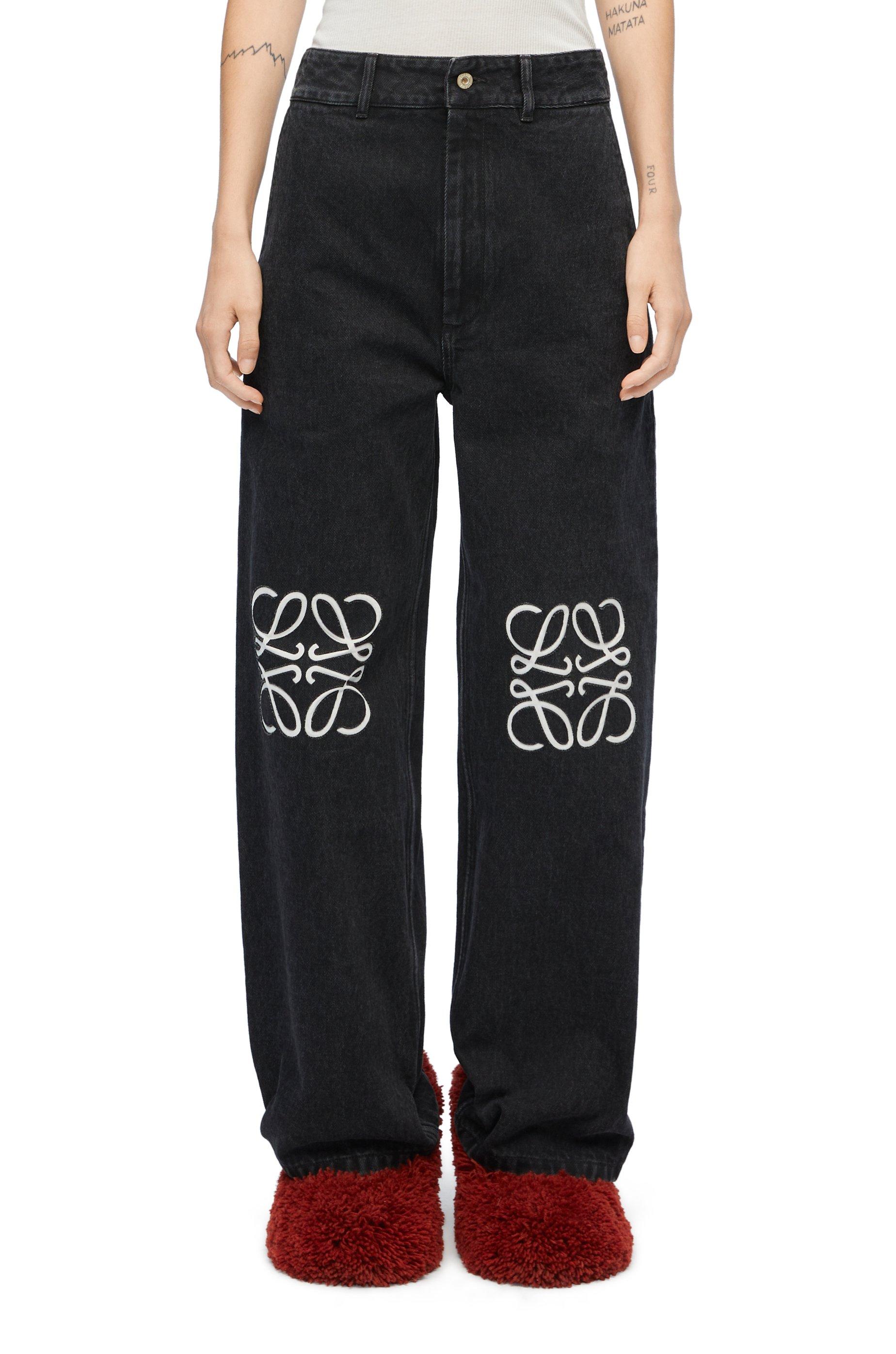 Loewe Anagram Baggy Jeans in Black | Lyst Loewe Anagram Baggy Jeans in Black | Lyst