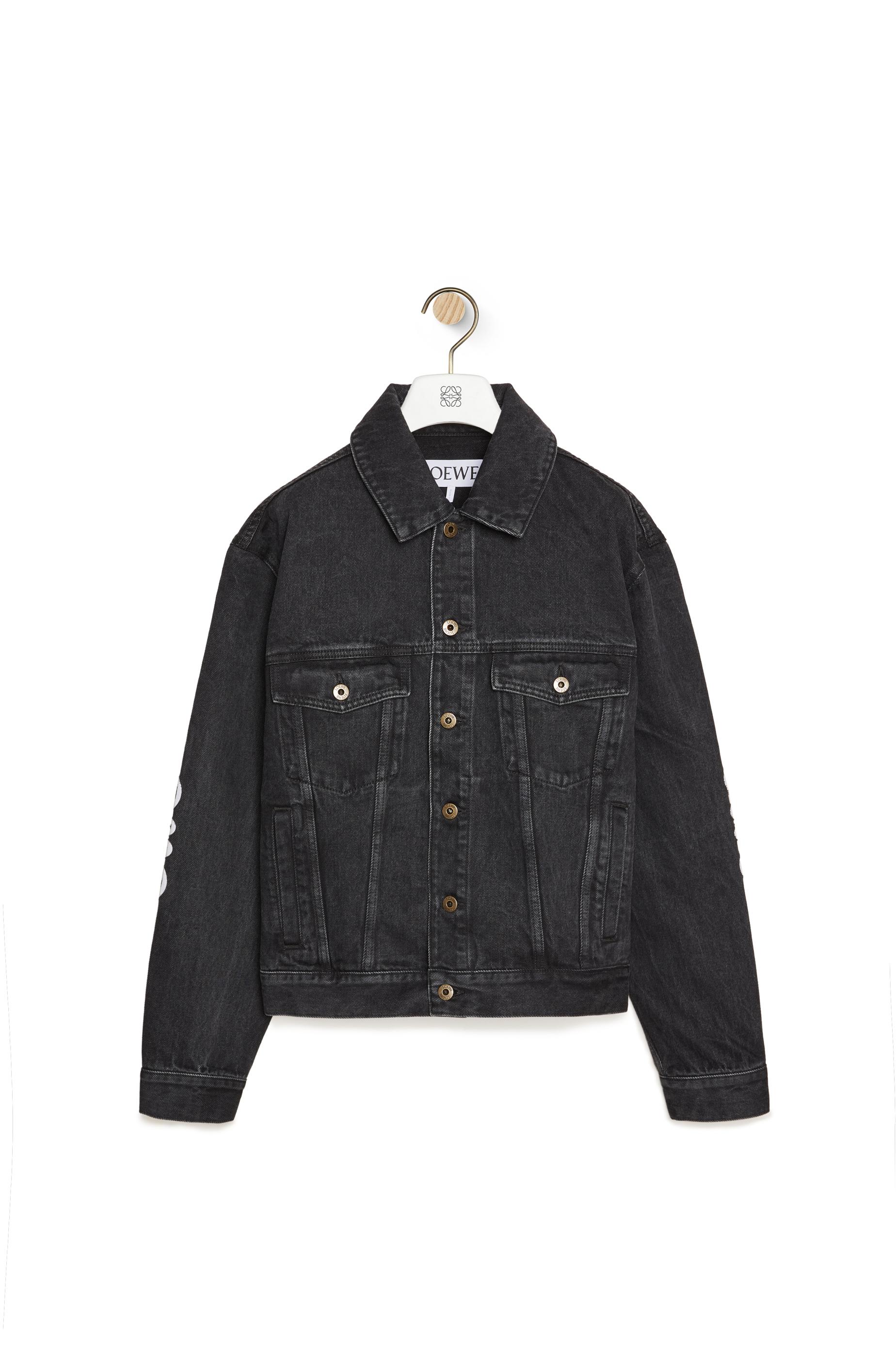 Loewe Anagram Denim Jacket in Black for Men | Lyst UK