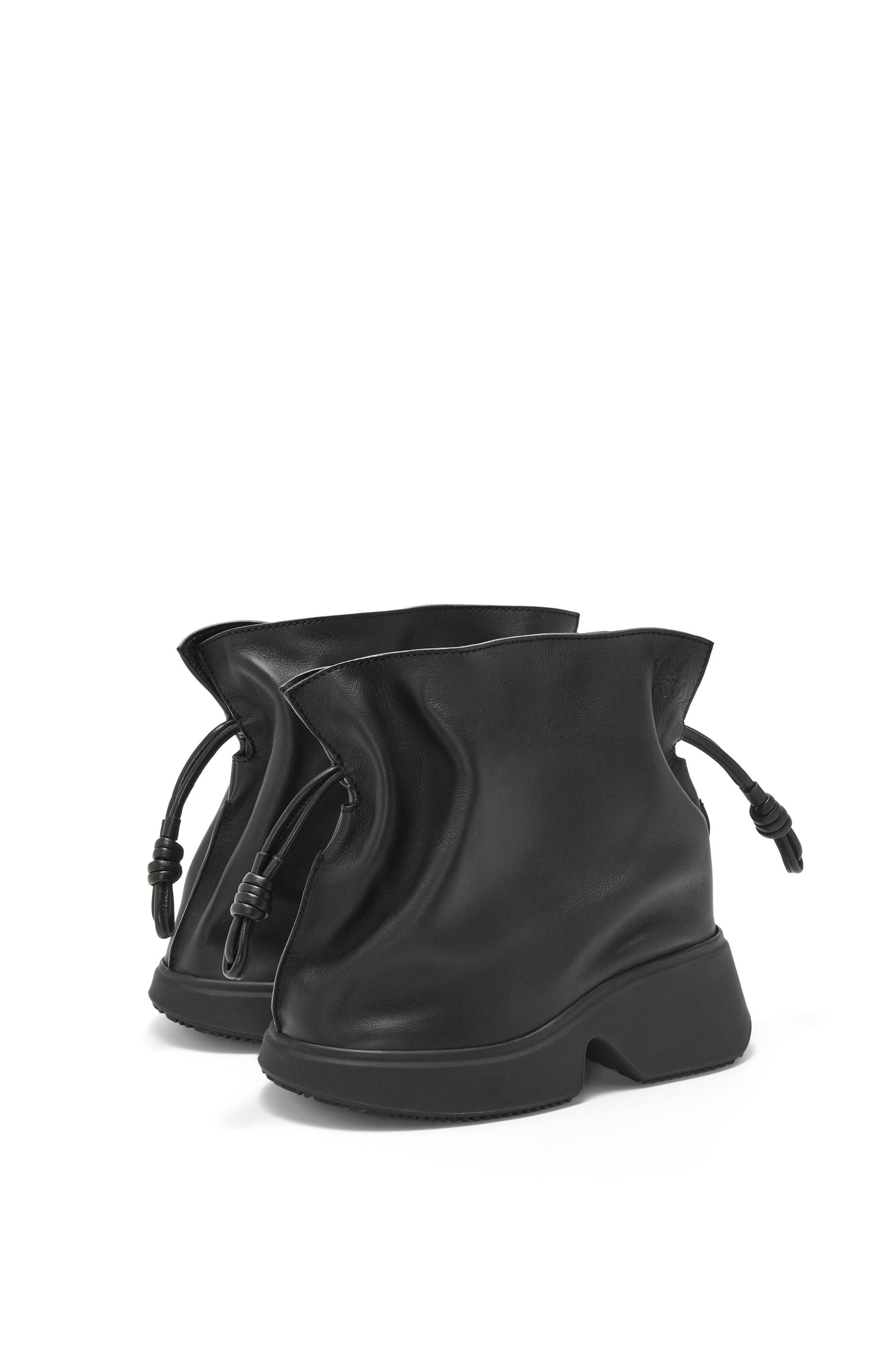 Loewe Flamenco Wedge Boot In Calfskin in Black | Lyst