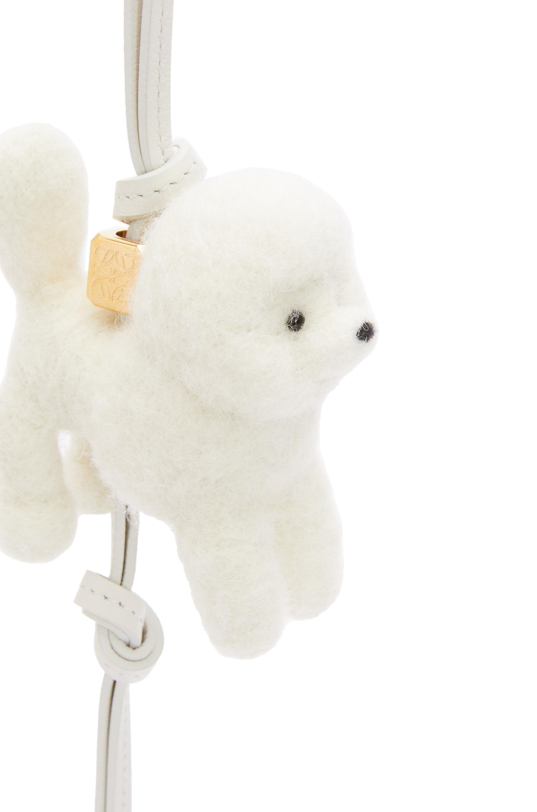 Loewe Poodle Charm In Felt in White | Lyst